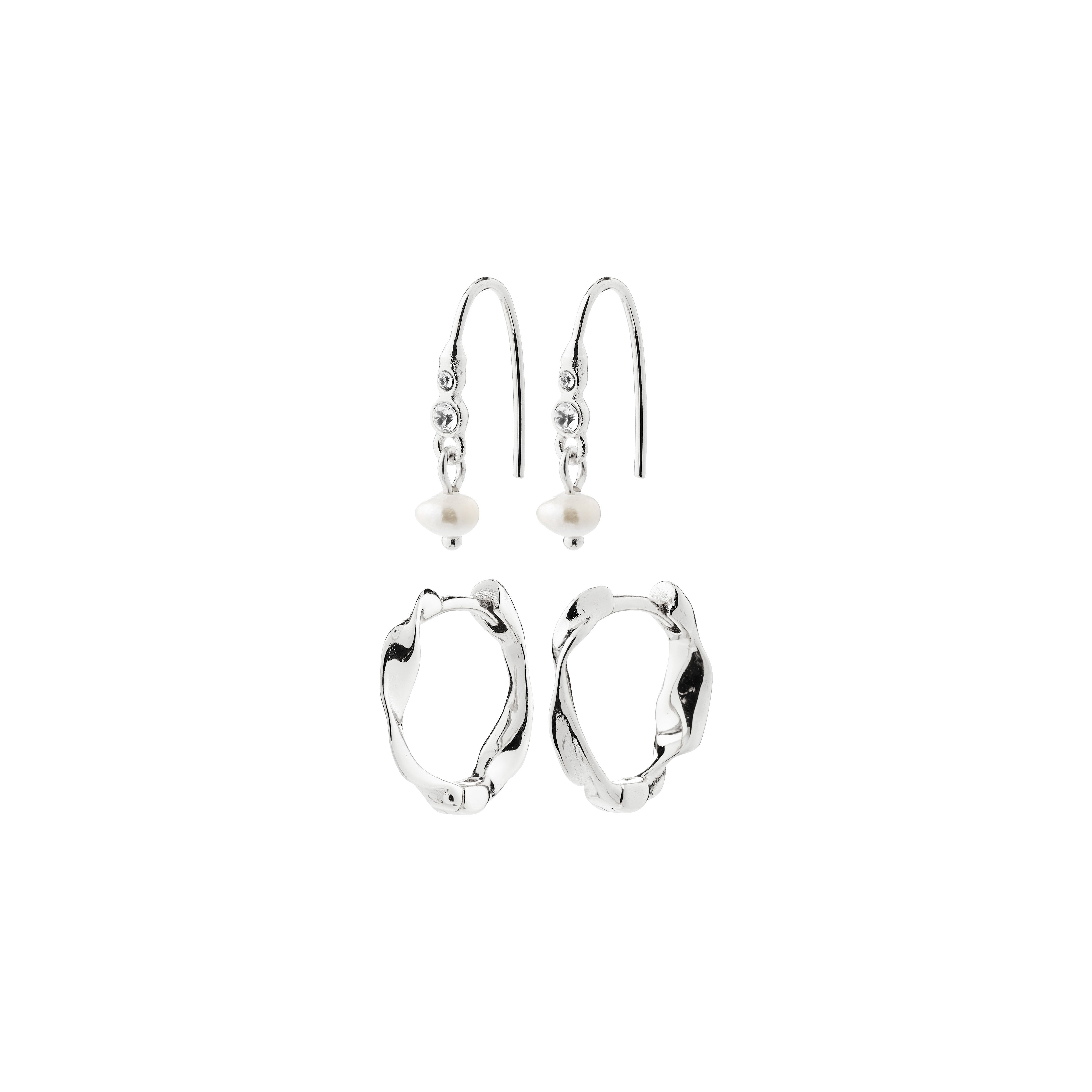 Ensemble de boucles d’oreilles MORIN 2-en-1 | Fait à la main | Matériaux recyclés