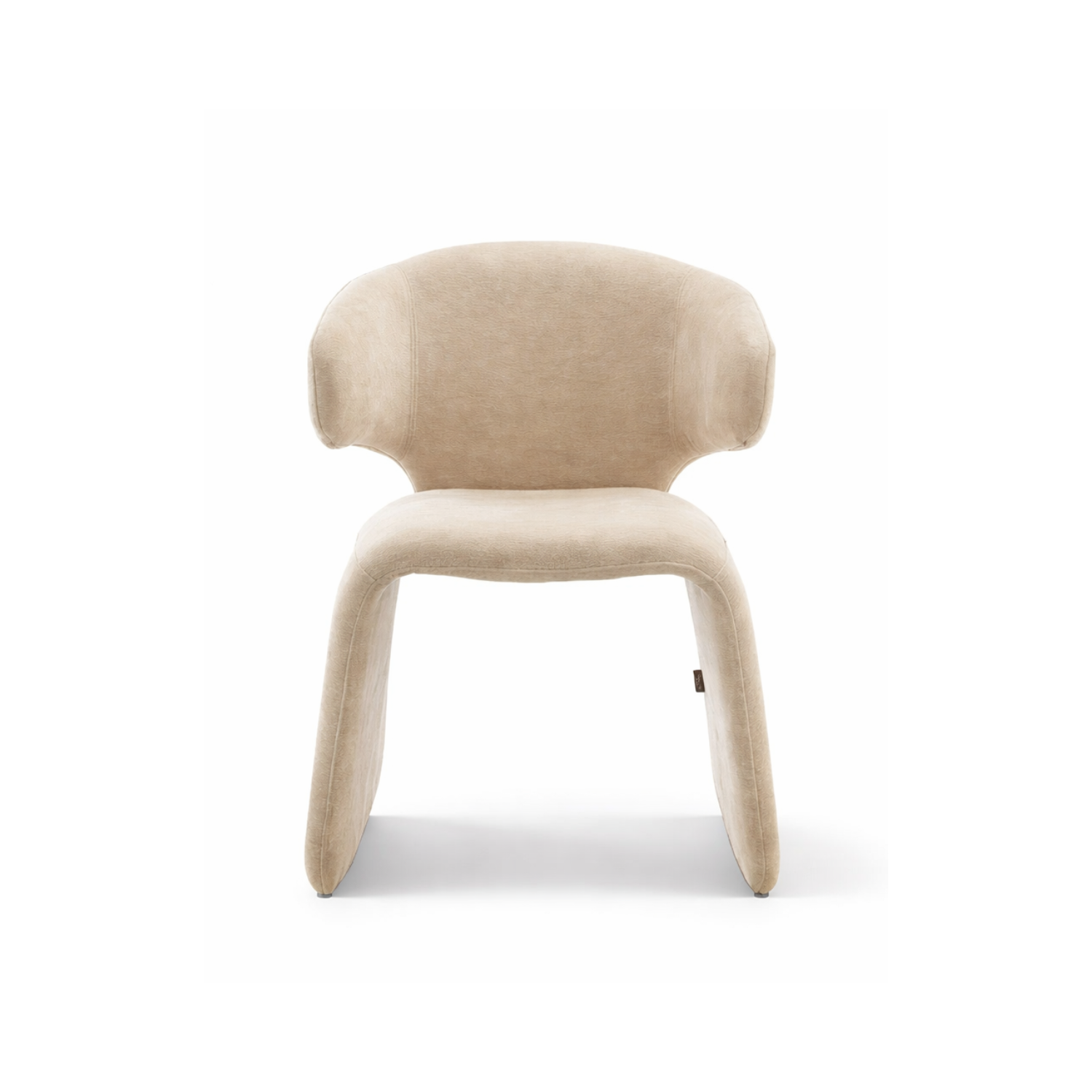 Chaise de salle à manger Oriana moderne sculptée | 2 teintes disponibles