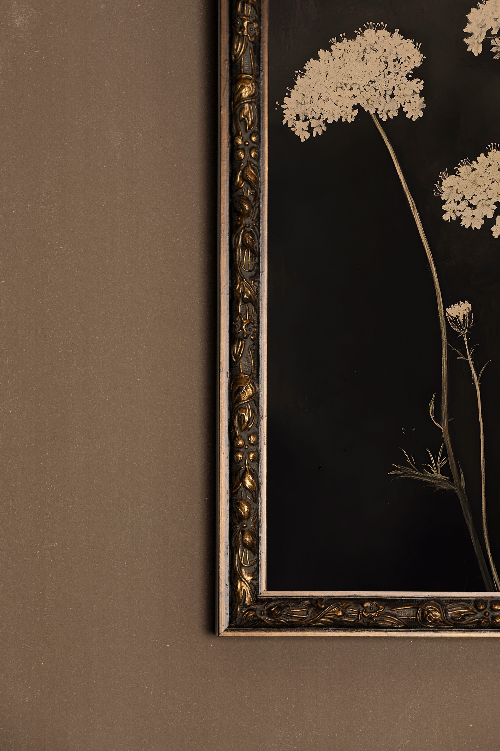 FLEURS DE MINUIT, CADRE VINTAGE BRONZE