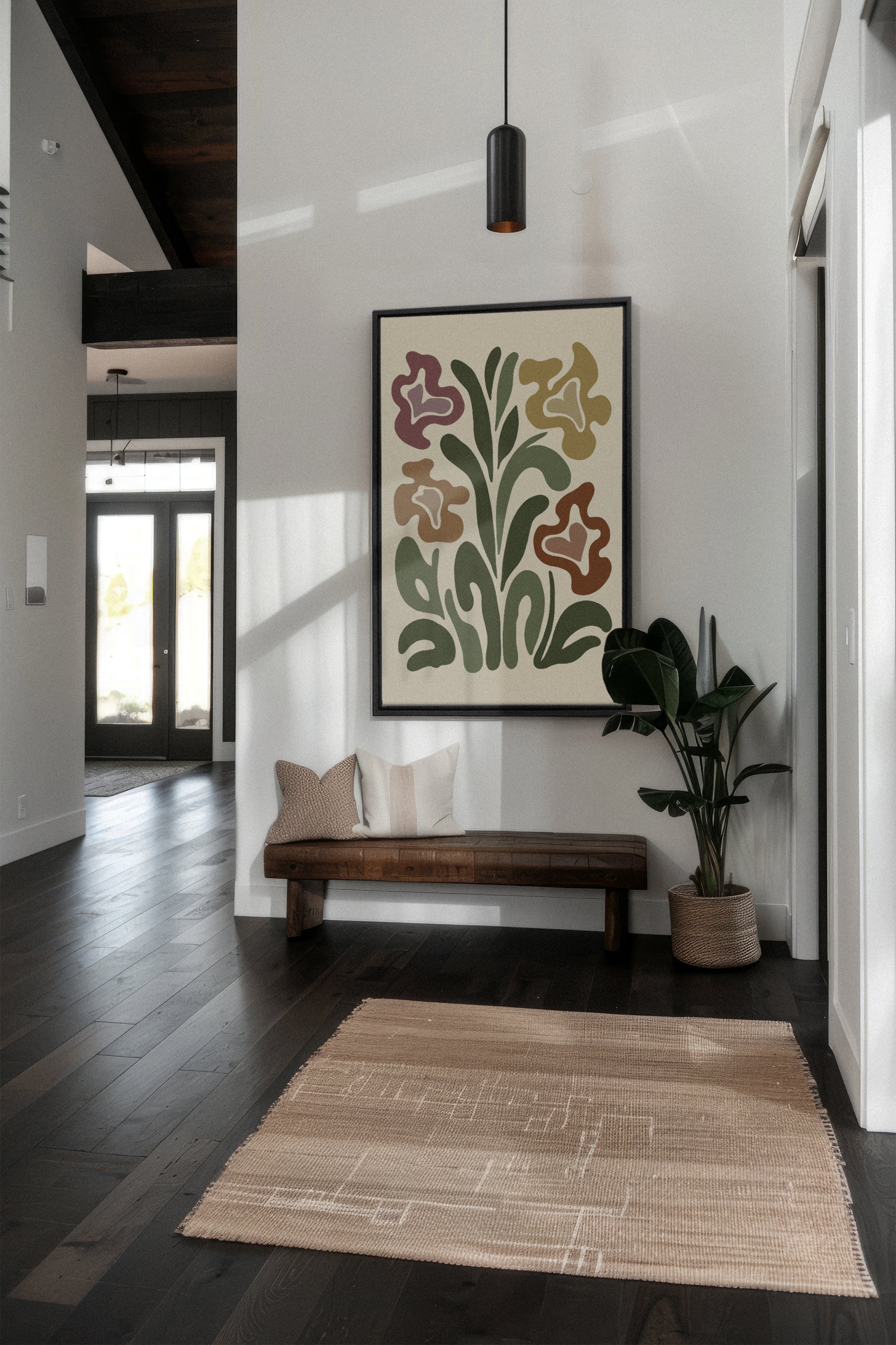 TRIPPY BOTANICALS, Oeuvre sur toile étirée