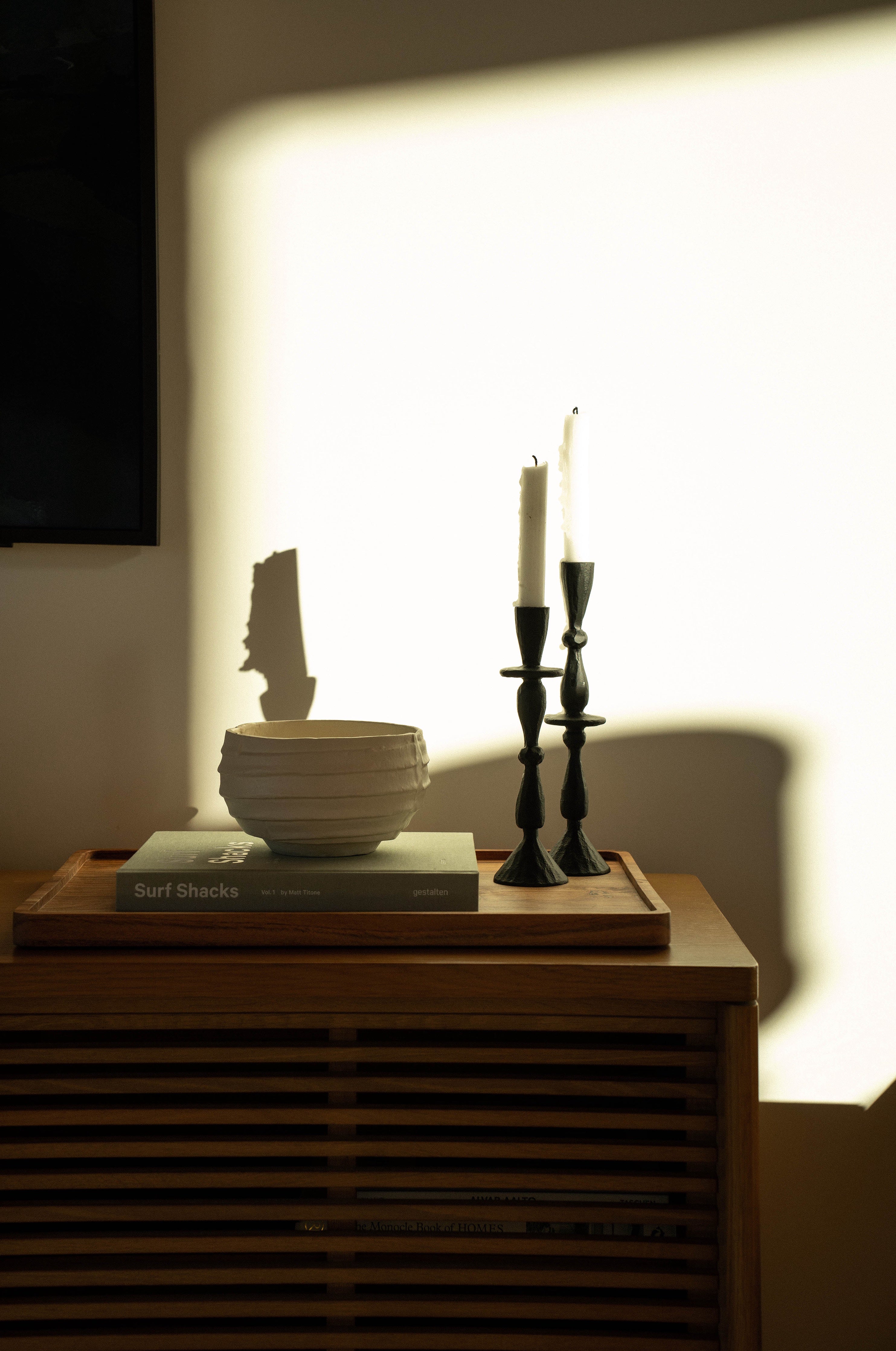 Chandelier Imani Forgé à la main | Format Moyen | Aluminium Noir