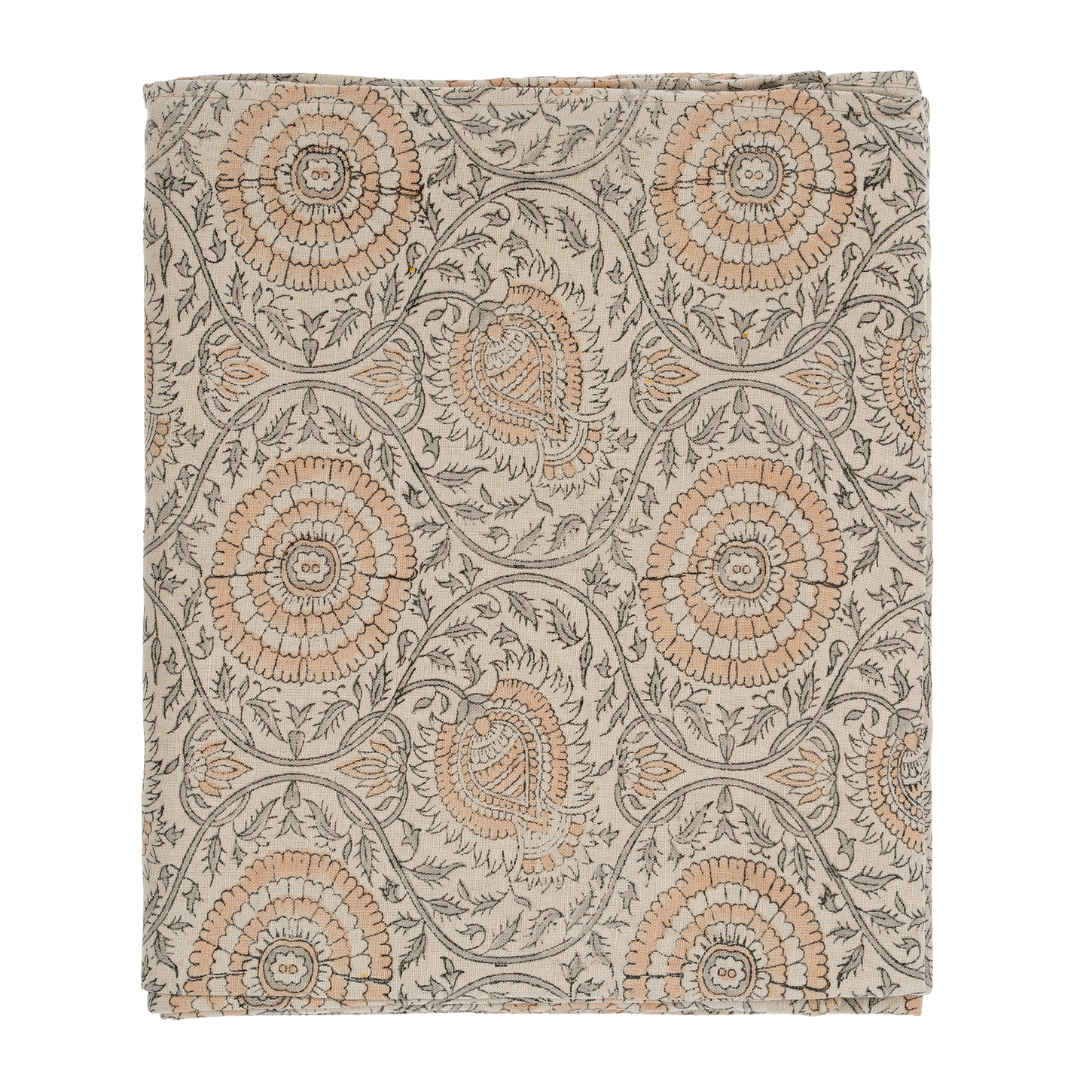 Nappe Botanique imprimée à la main | Lin & Coton