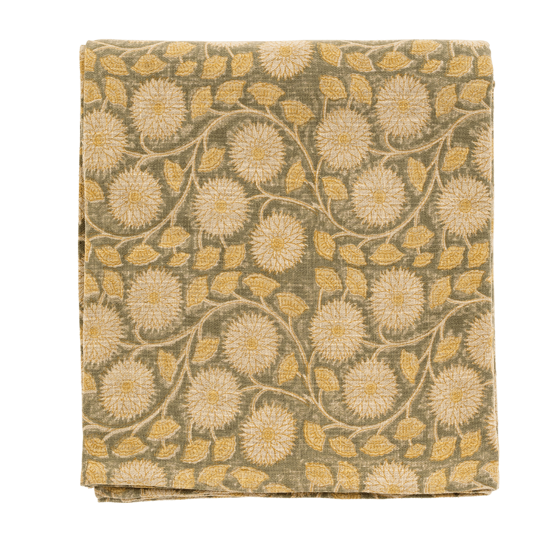 Nappe à motifs bloc | Fait à la main | Coton biologique