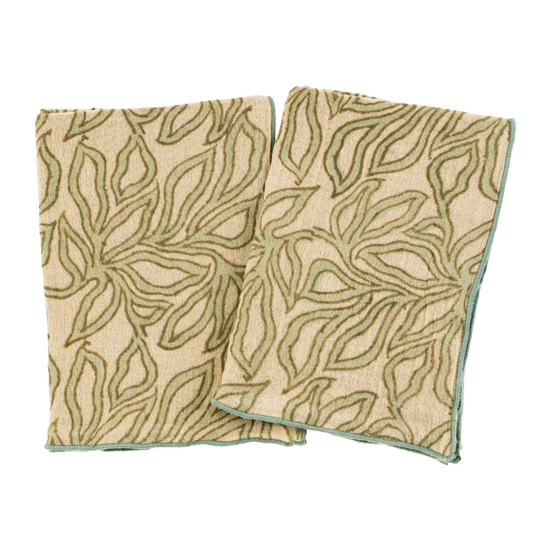 Linges à vaisselle Nori fait à la main | Ensemble de 2 | Coton biologique