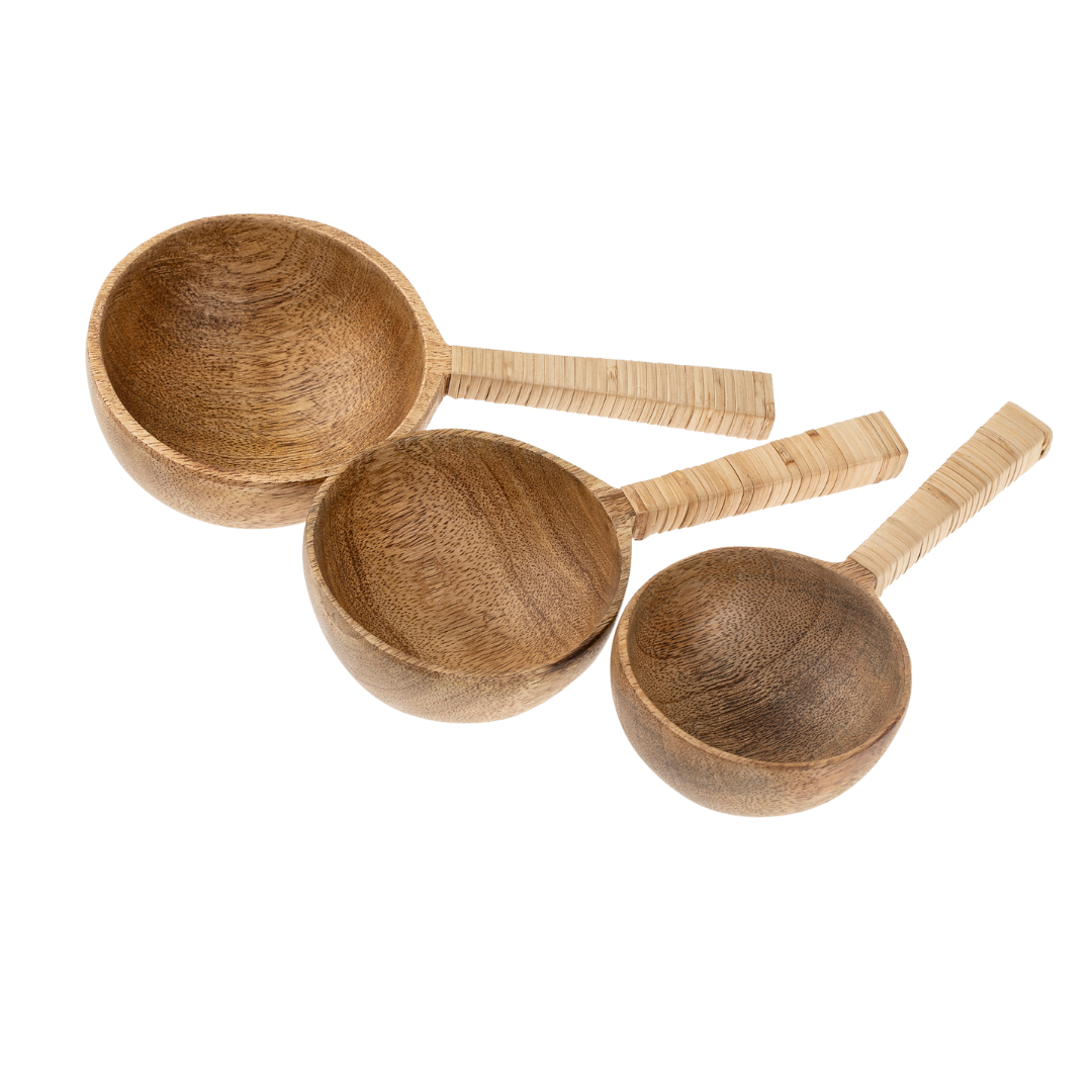 Cuillères en Bois de Manguier & Bambou | Lot de 3 | Fait à la main