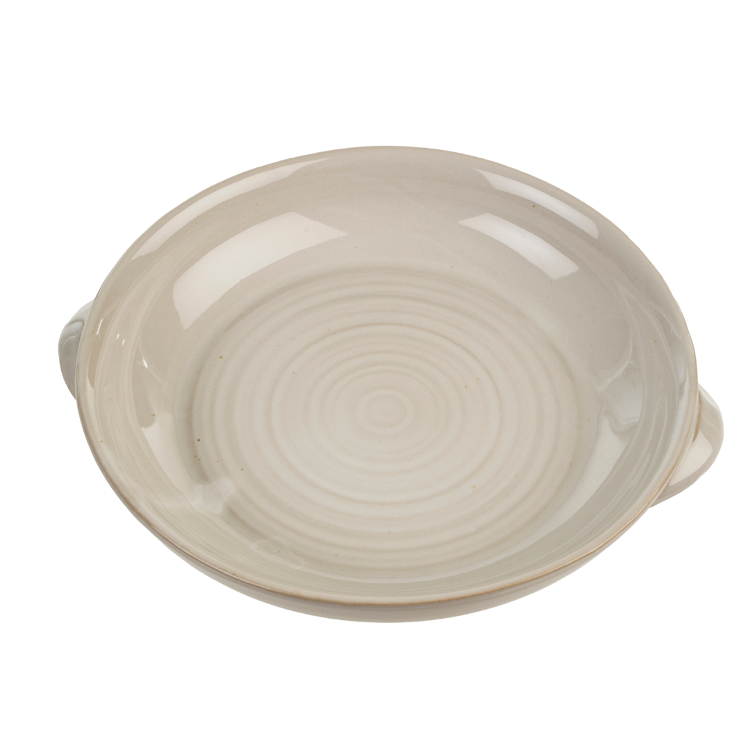 Plat Pastoral en porcelaine | Format moyen | Design intemporel et polyvalent