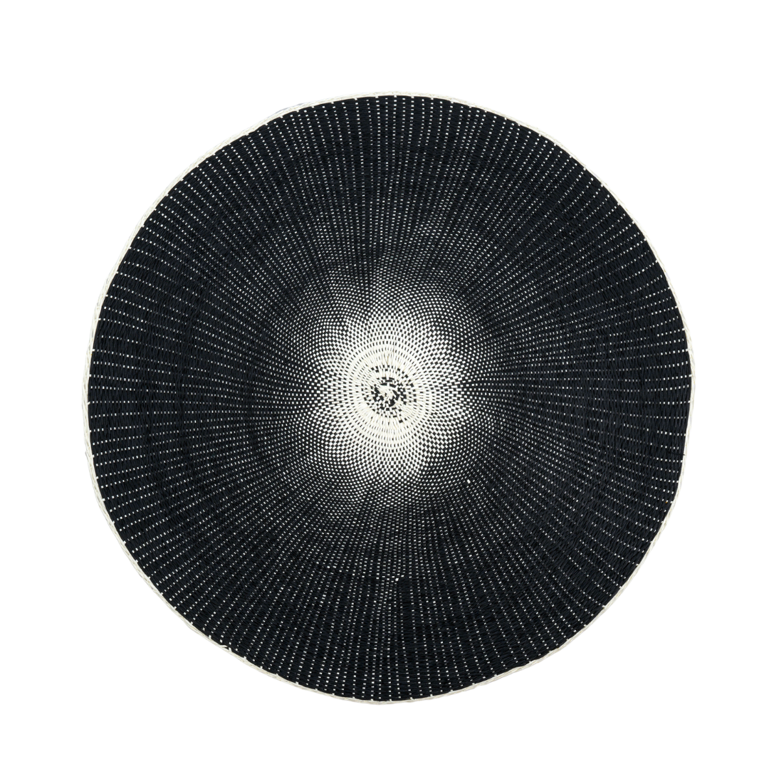 Set de Table Tissé à la Main Willa | Noir | Élégance Artisanale et Polyvalente