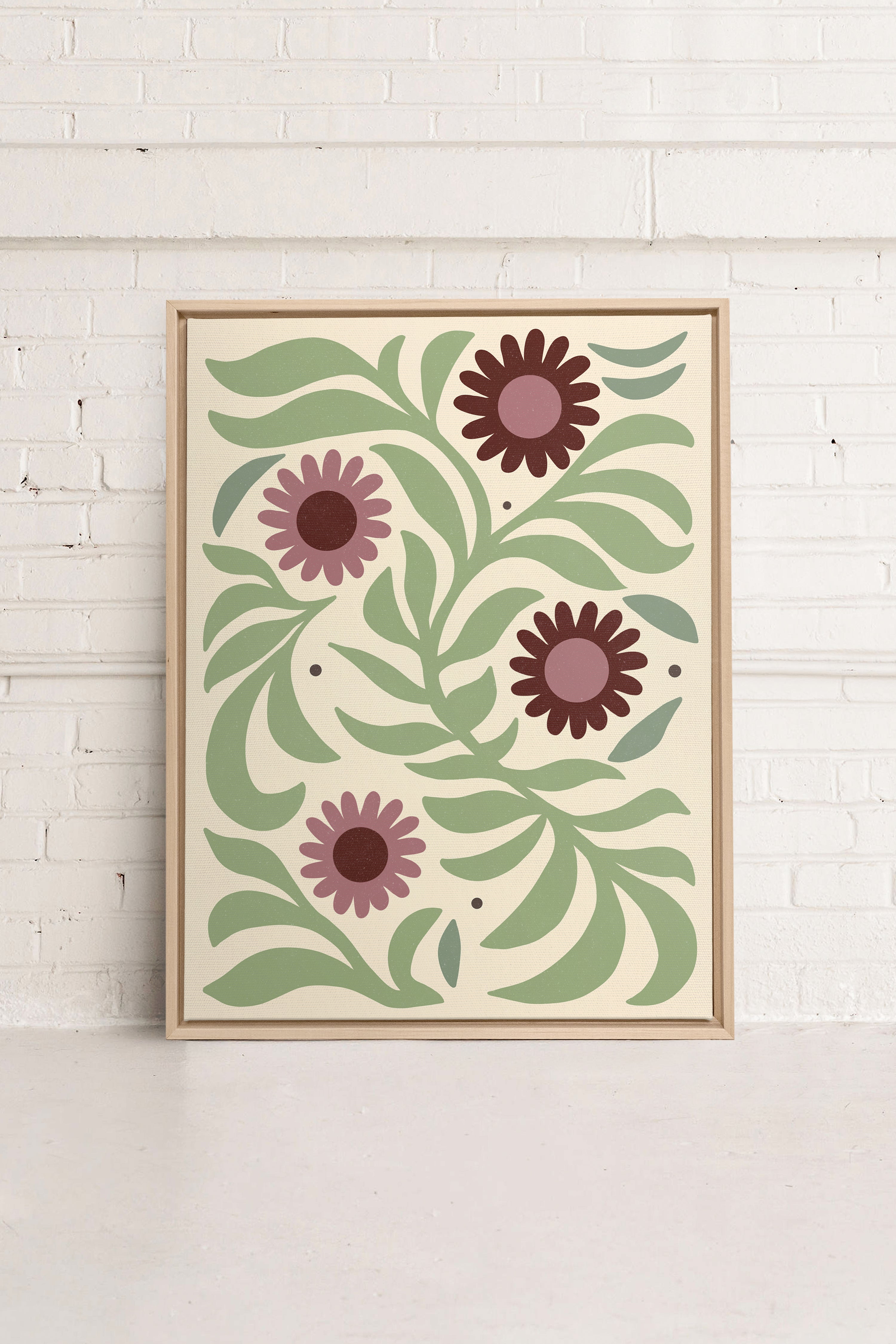 ROSY SPRIGS, Oeuvre sur toile étirée