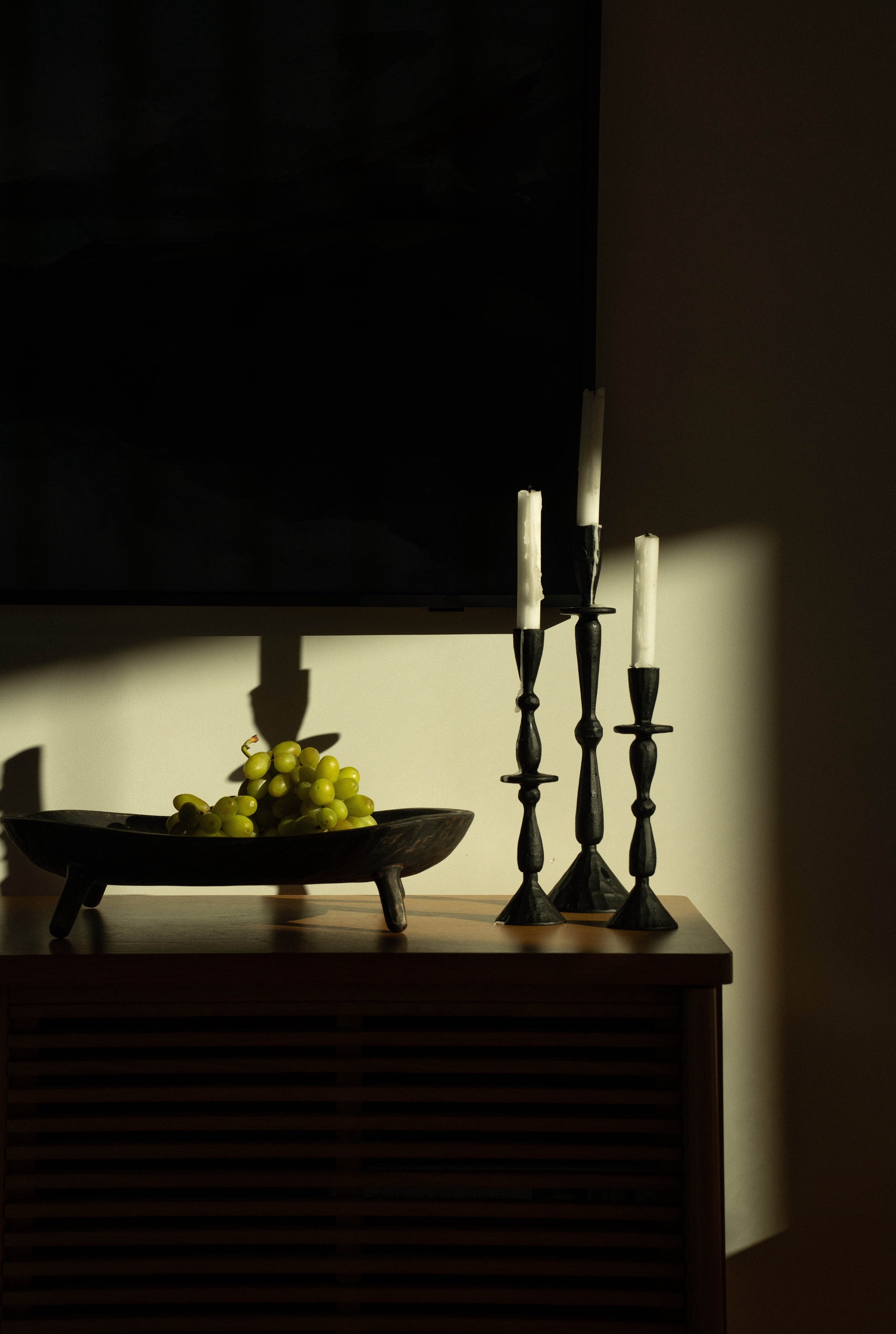 Chandelier Imani Forgé à la main | Grand Format | Aluminium Noir