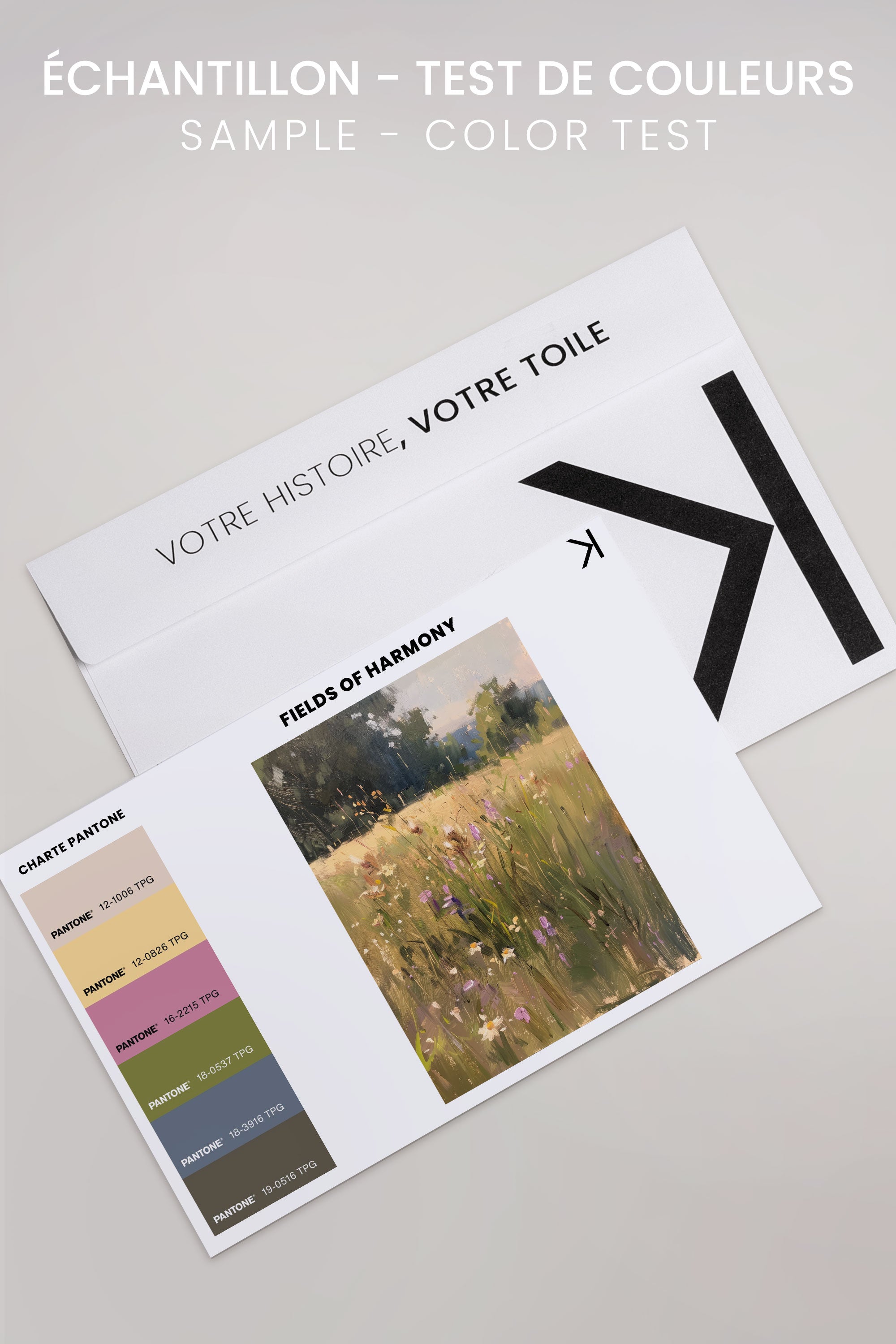 FIELDS OF HARMONY, Oeuvre sur toile étirée