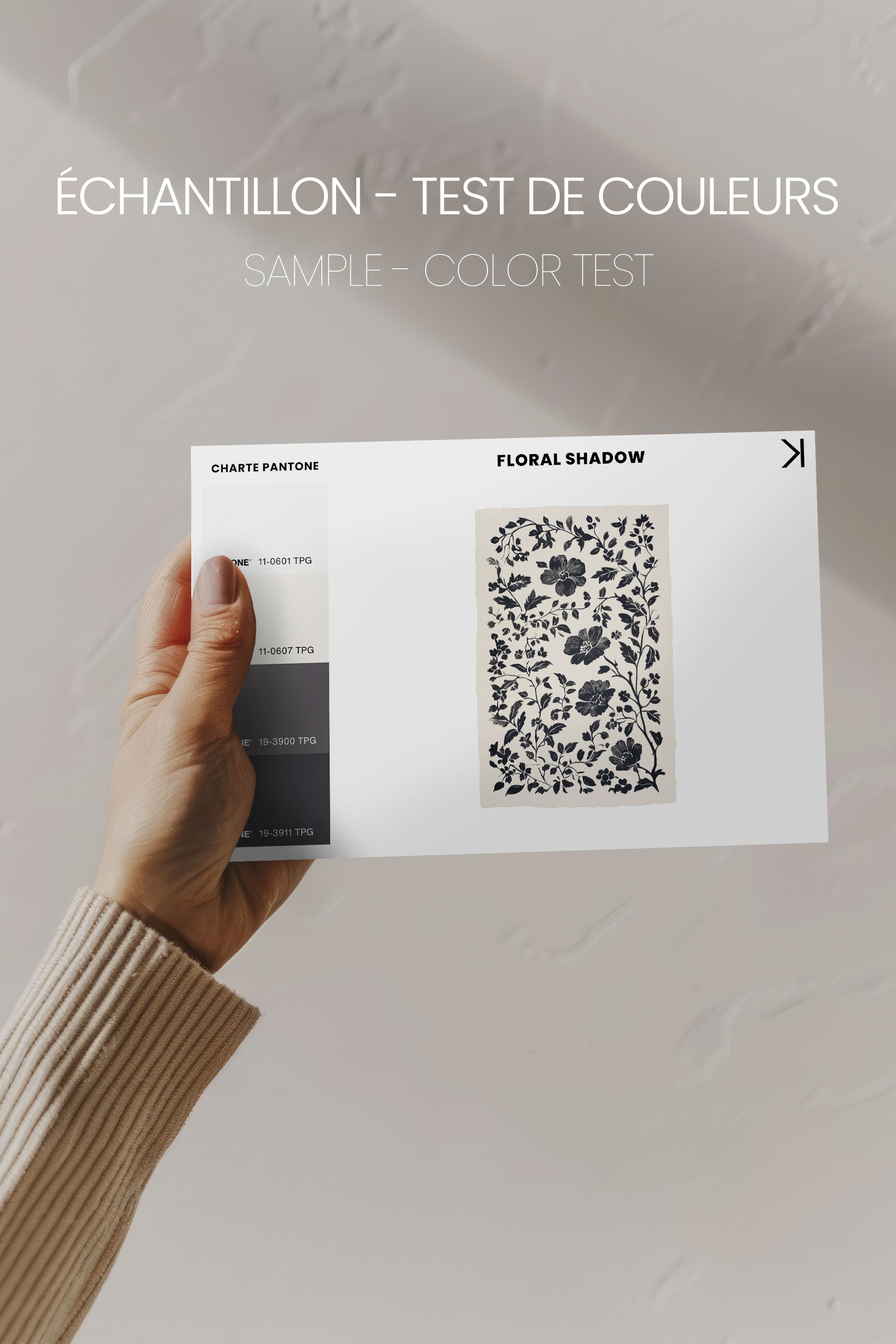 FLORAL SHADOW, Oeuvre sur toile étirée