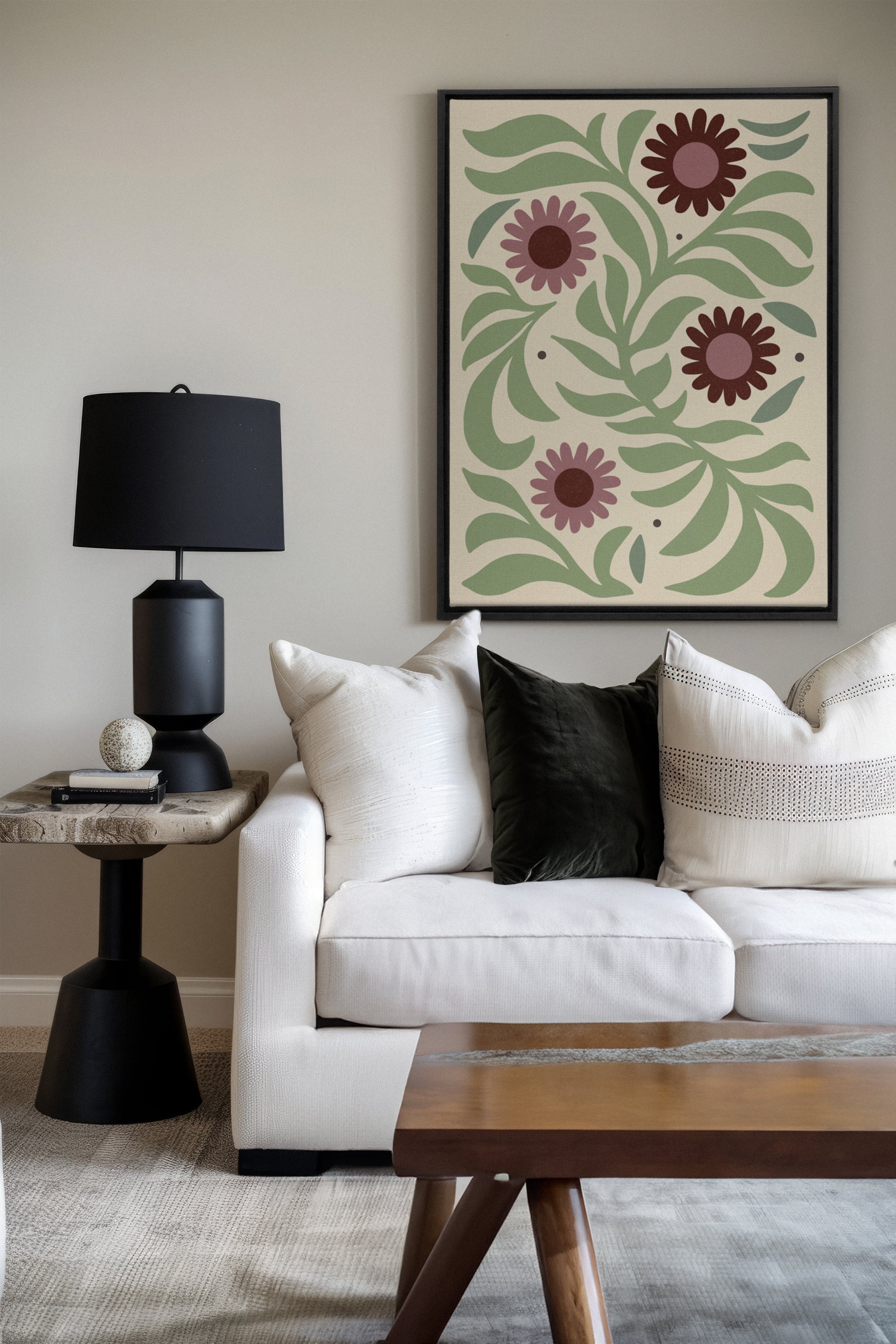 ROSY SPRIGS, Oeuvre sur toile étirée