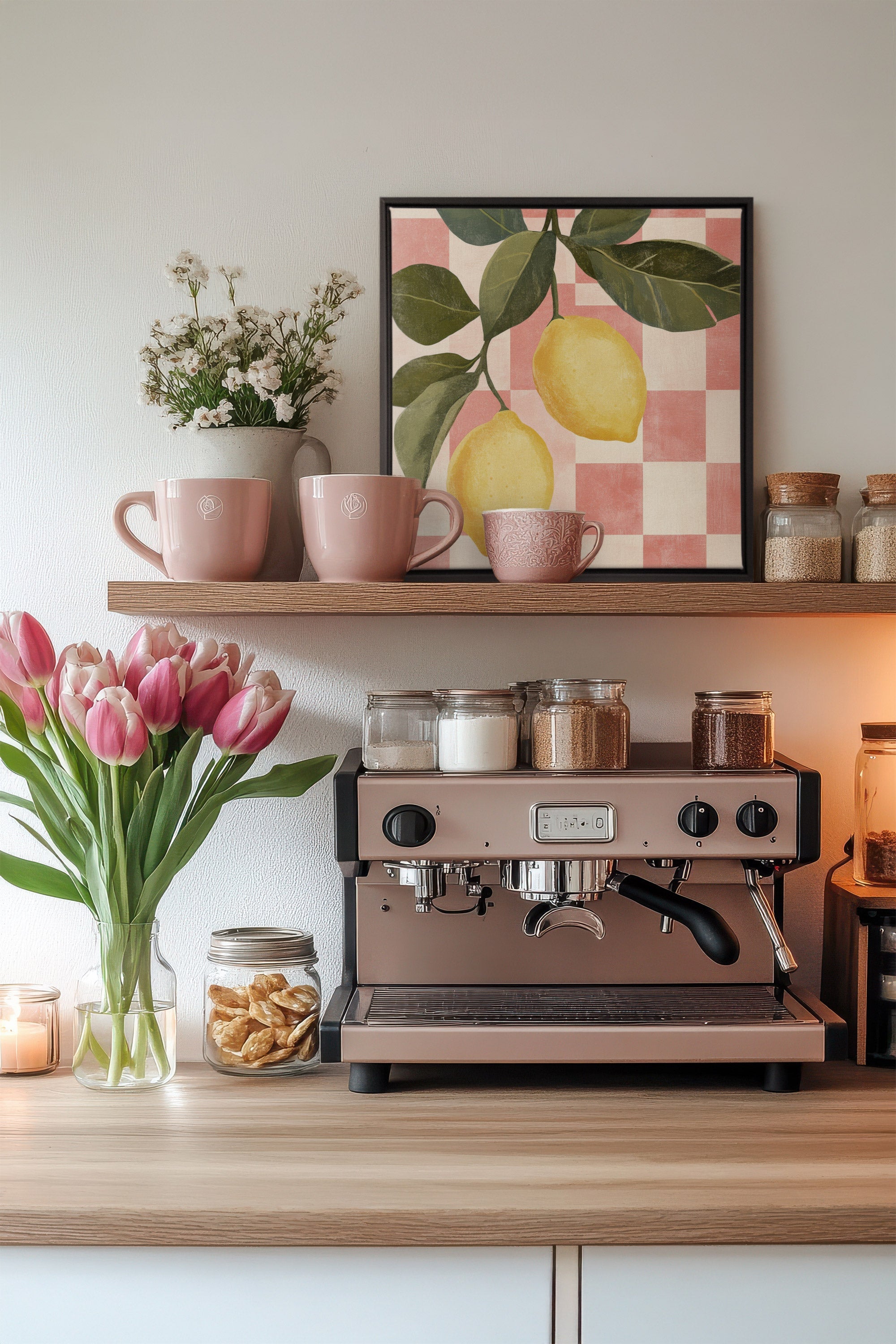 CITRONNADE VINTAGE, Oeuvre sur toile étirée