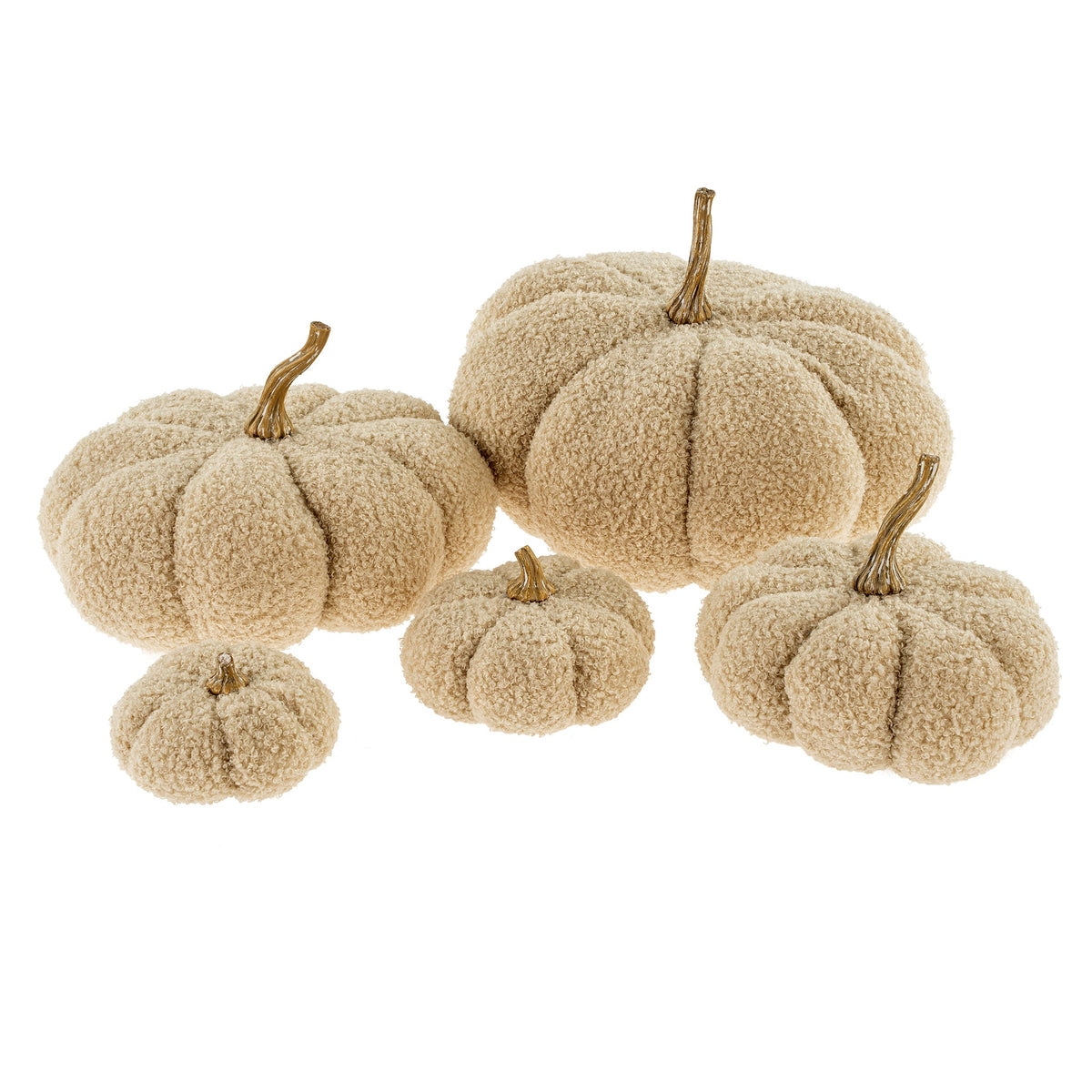 Citrouille décorative en bouclé | Très petit format | Fait à la main