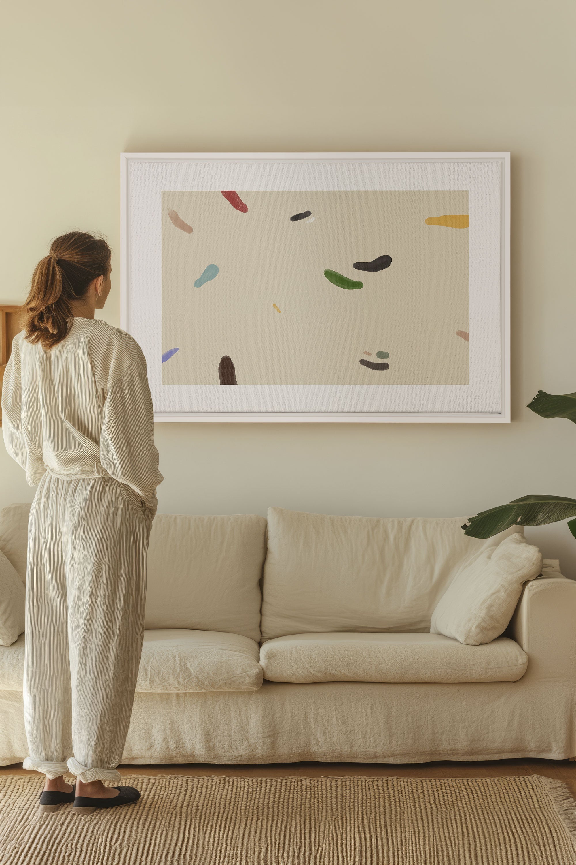 WATERCOLOR DRIFT, Oeuvre sur toile étirée