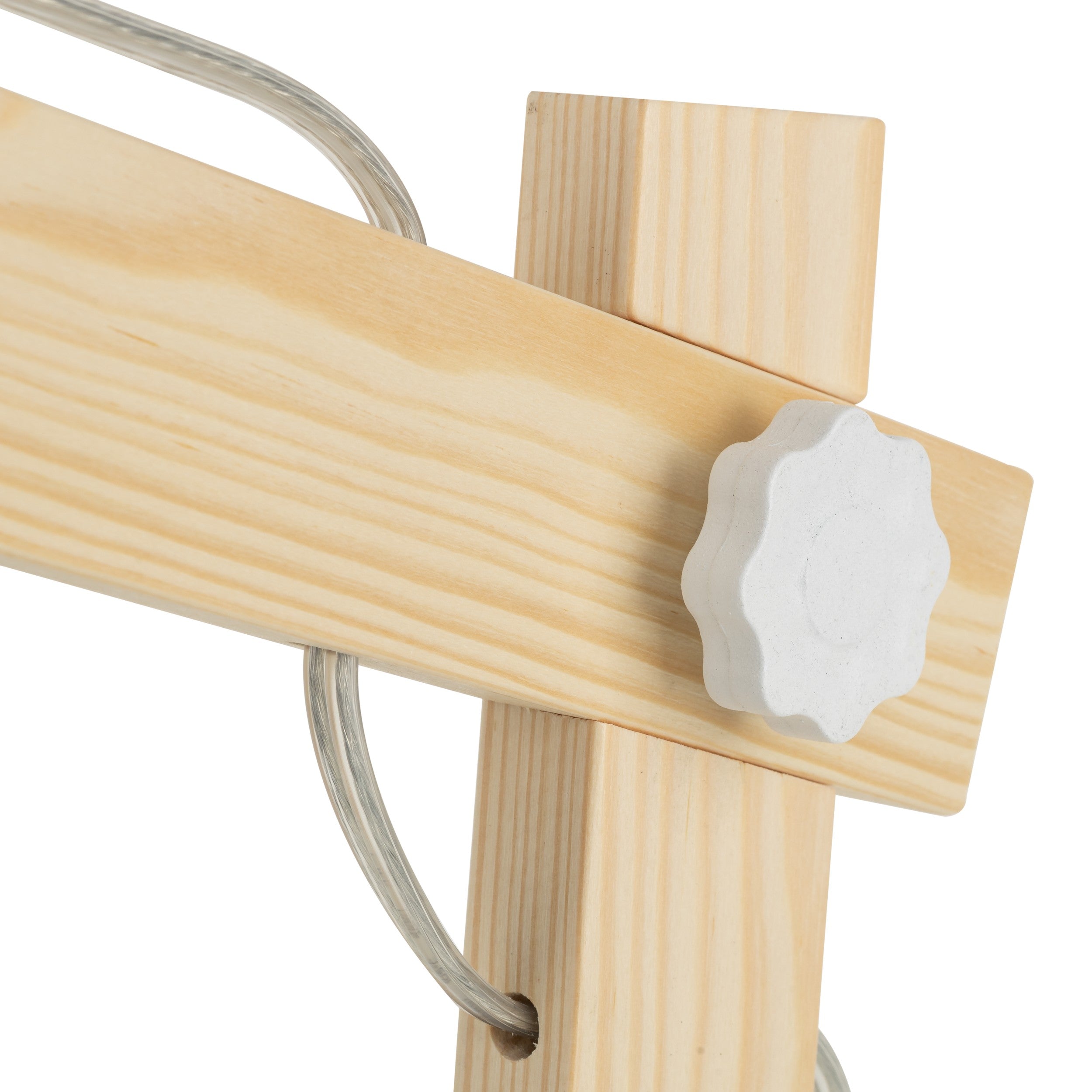 OSLO White Table Lamp | Solid Wood | Scandinavian Style | TK Lighting