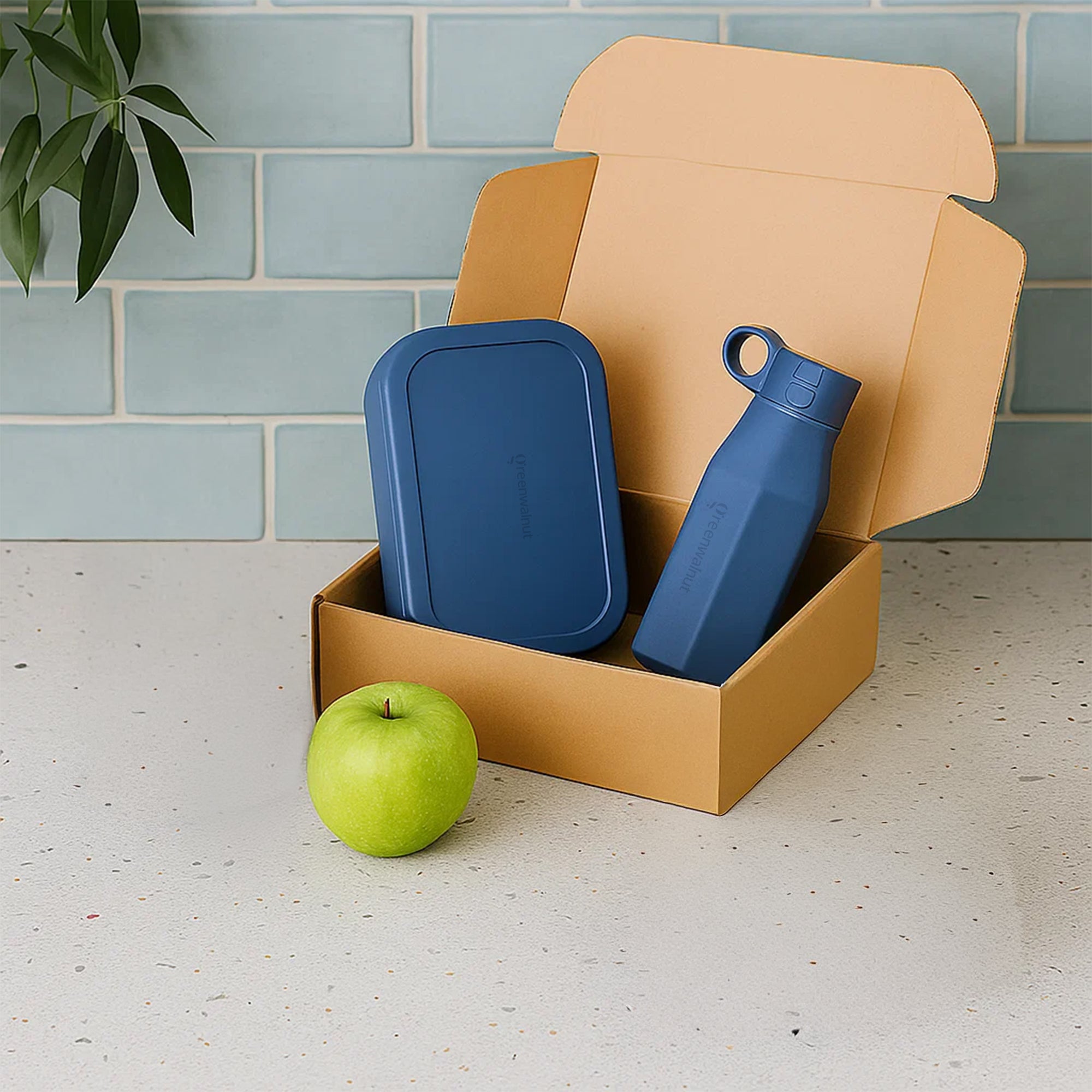 Boîte à lunch en silicone et bouteille en silicone | Ensemble alimentaire sécuritaire pour enfant