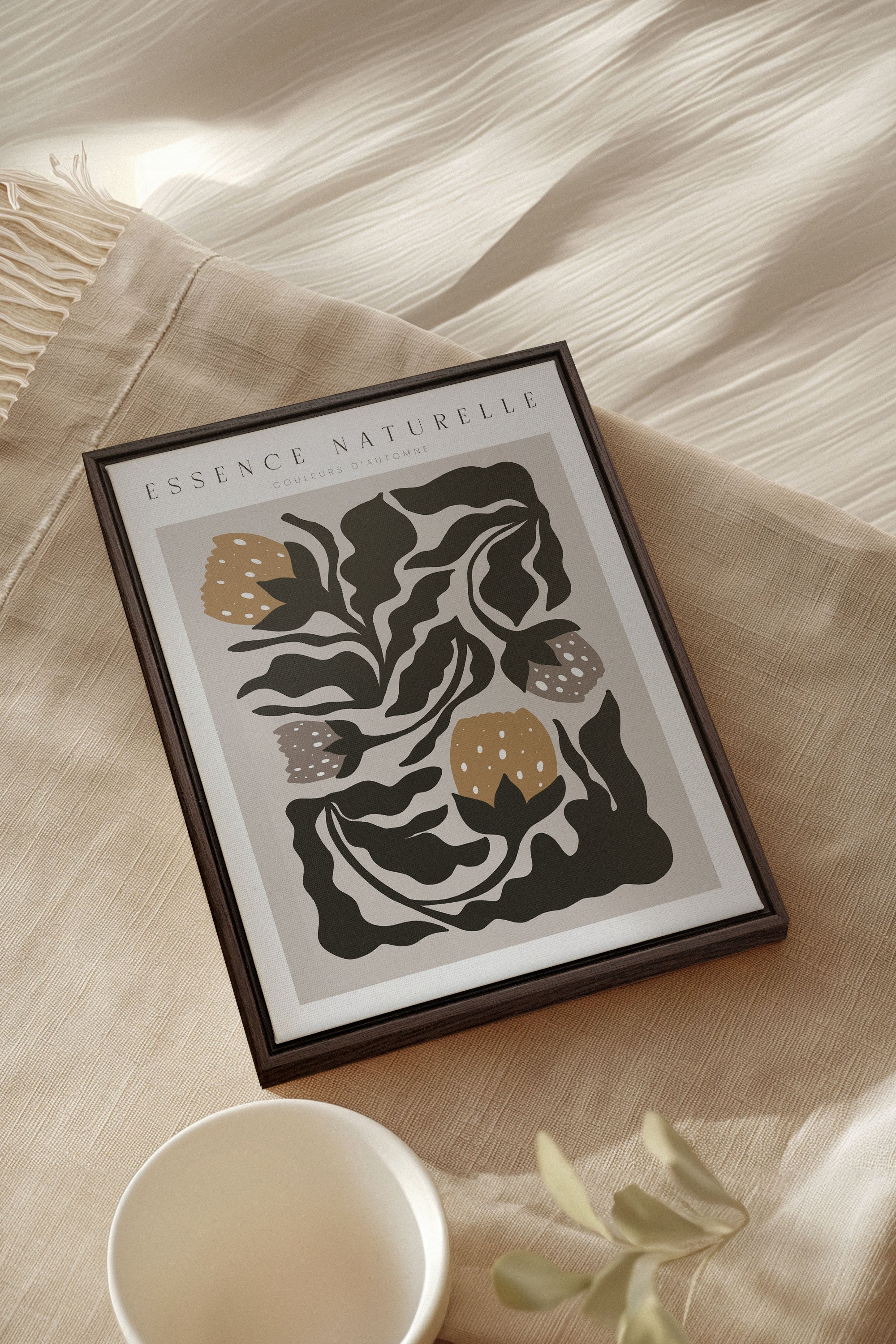 ESSENCE NATURELLE, Oeuvre sur toile étirée