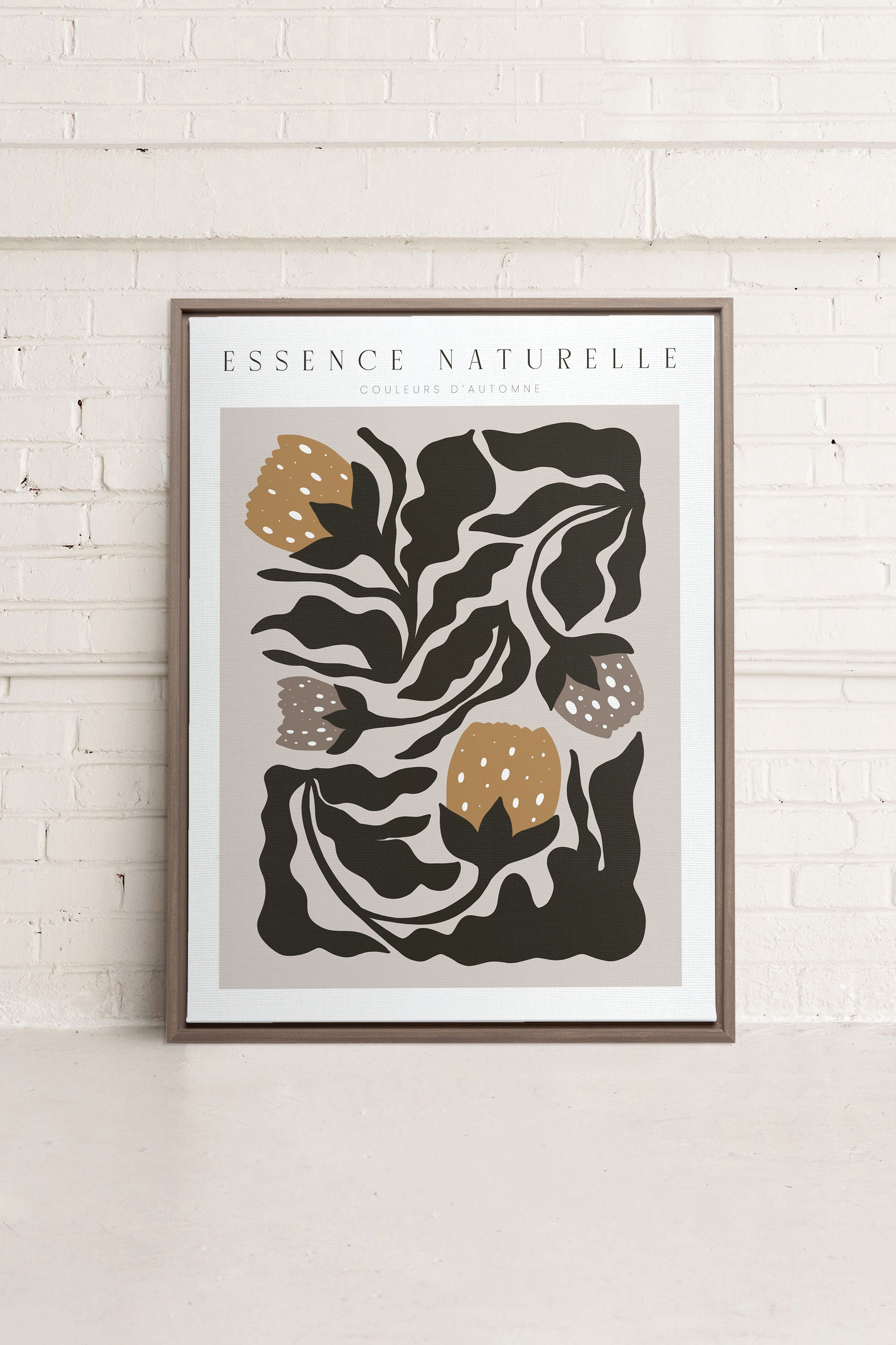 ESSENCE NATURELLE, Oeuvre sur toile étirée