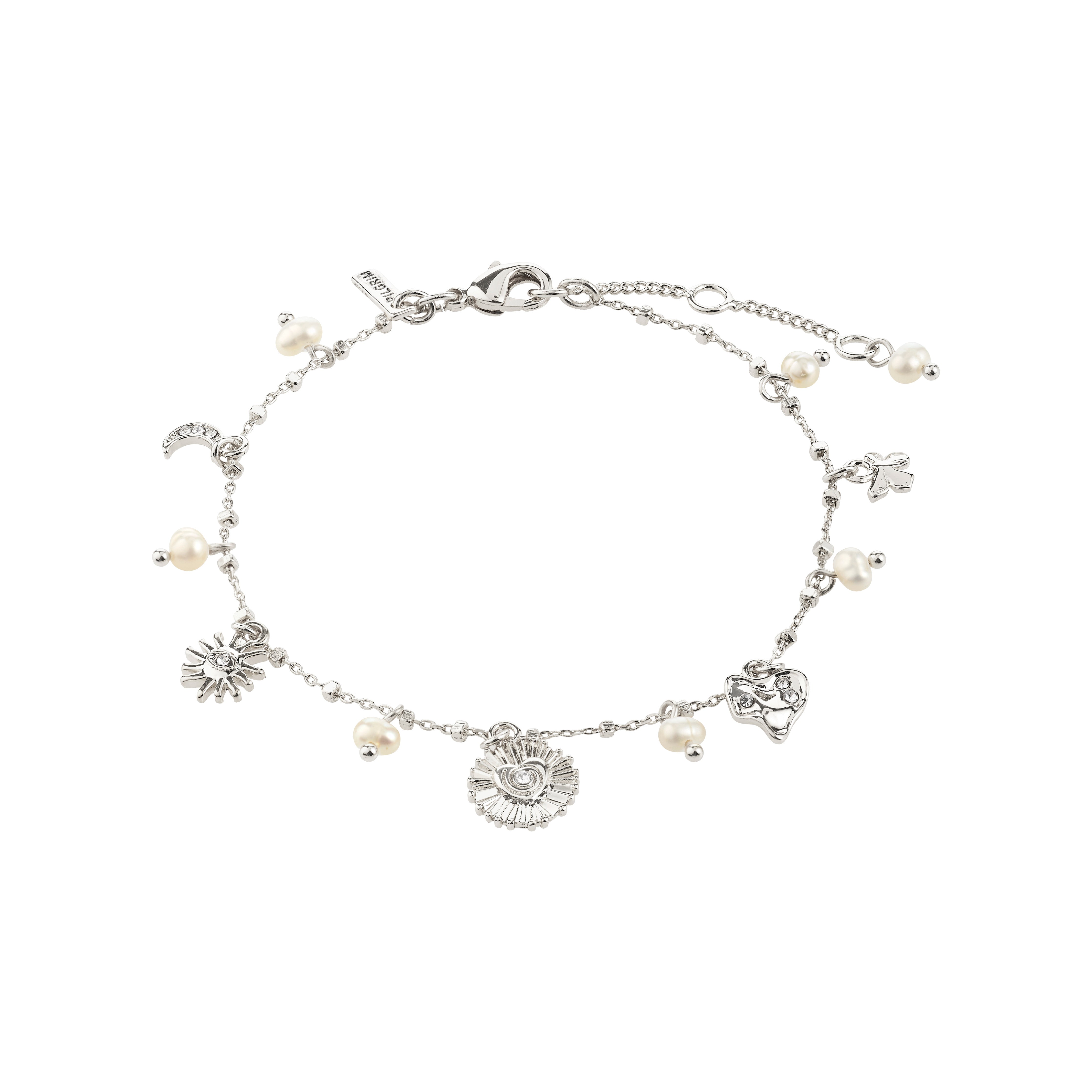 Bracelet MYLAN | Crystal charms | Gold or silver plated | Pilgrim