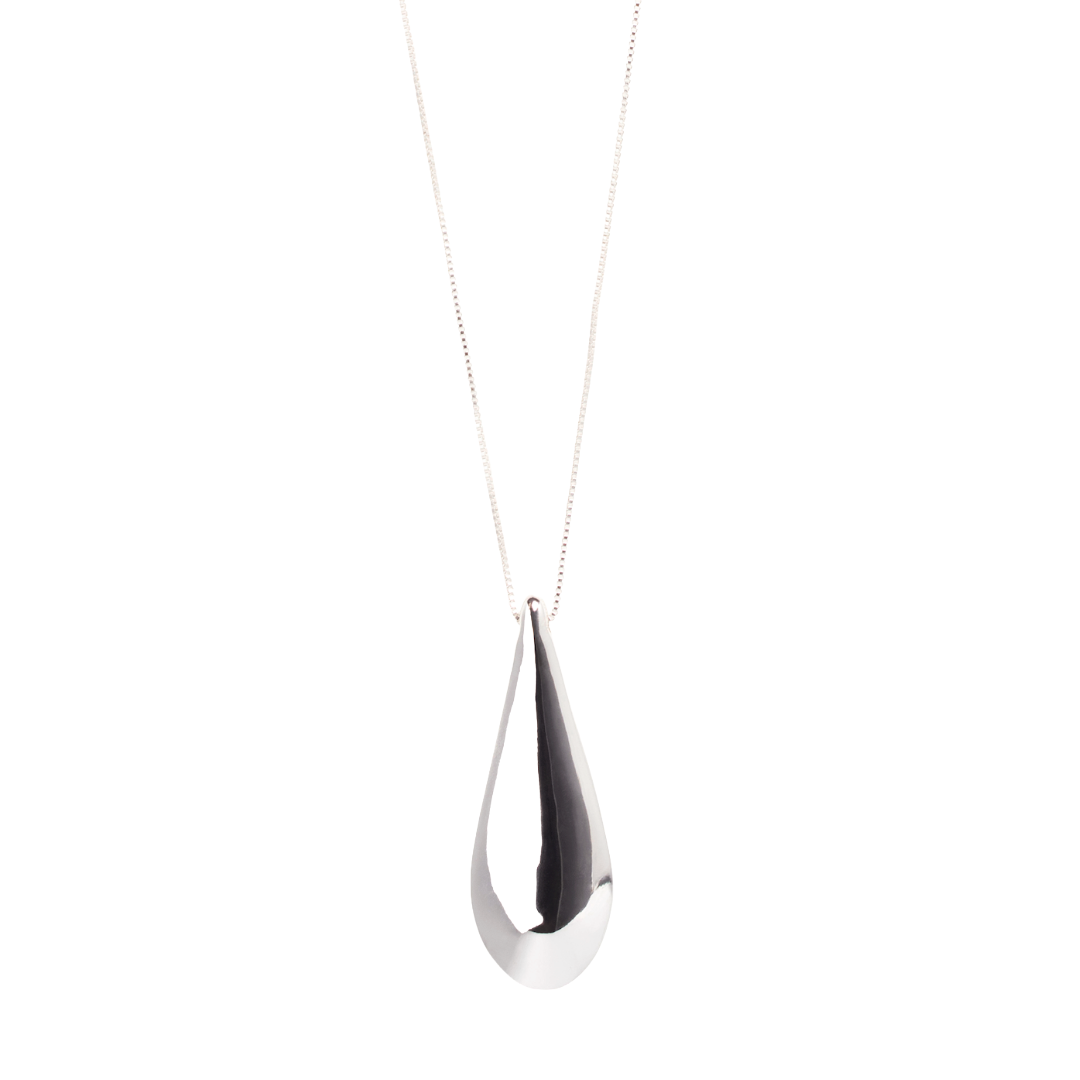 Collier ALMA avec pendentif goutte | Fait à la main | Plaqué or ou argent