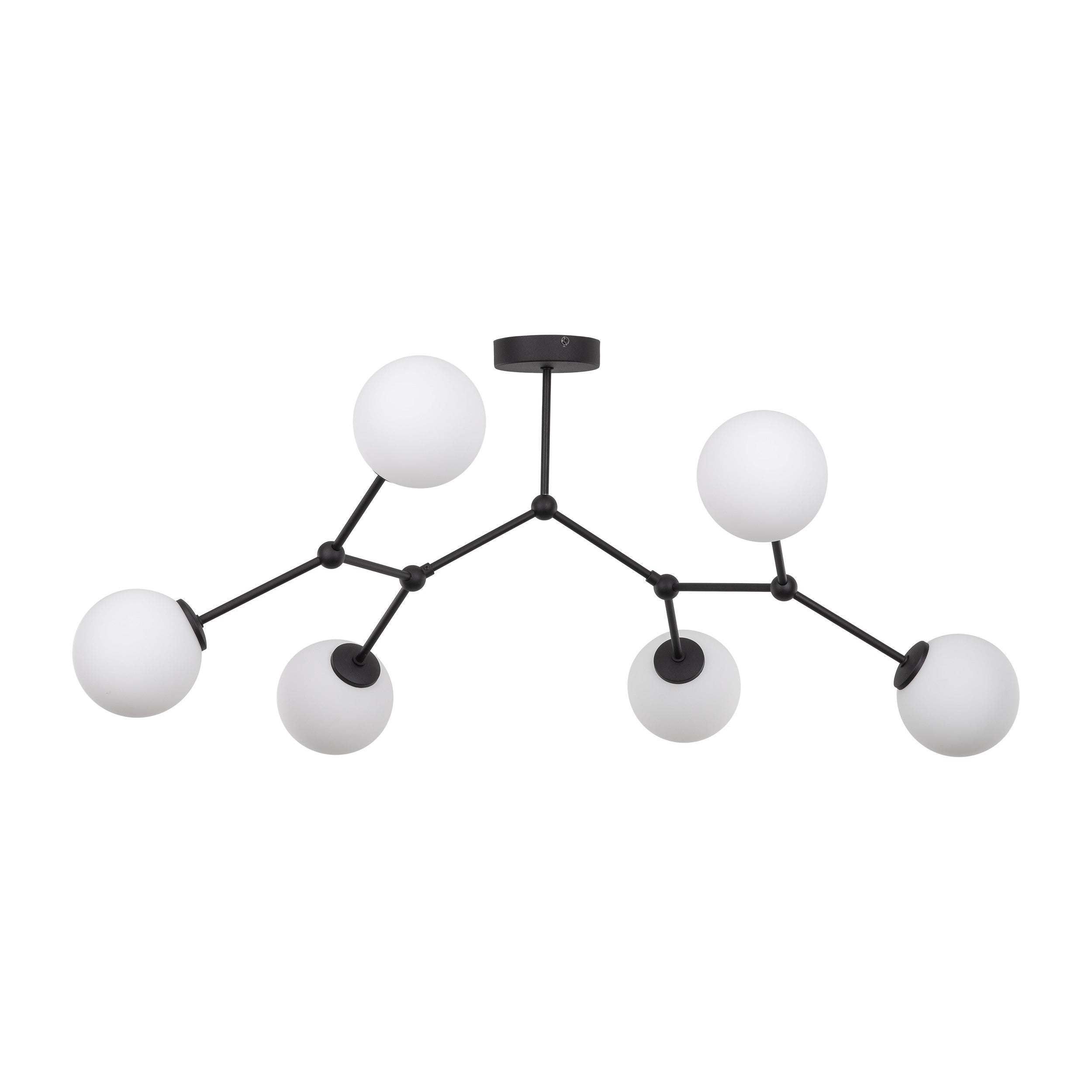 Lampe Suspendue FAIRY Scandinave 6 Lumières | Suspension Élégante en Verre et Métal