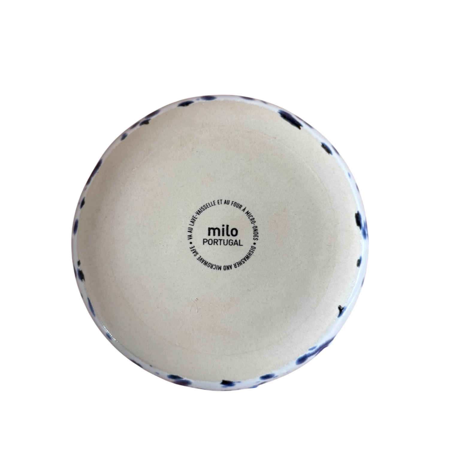 ASSIETTES & BOL EN CÉRAMIQUE BLEU/BLANC – MILO PORTUGAL | LOT 2 + BOL
