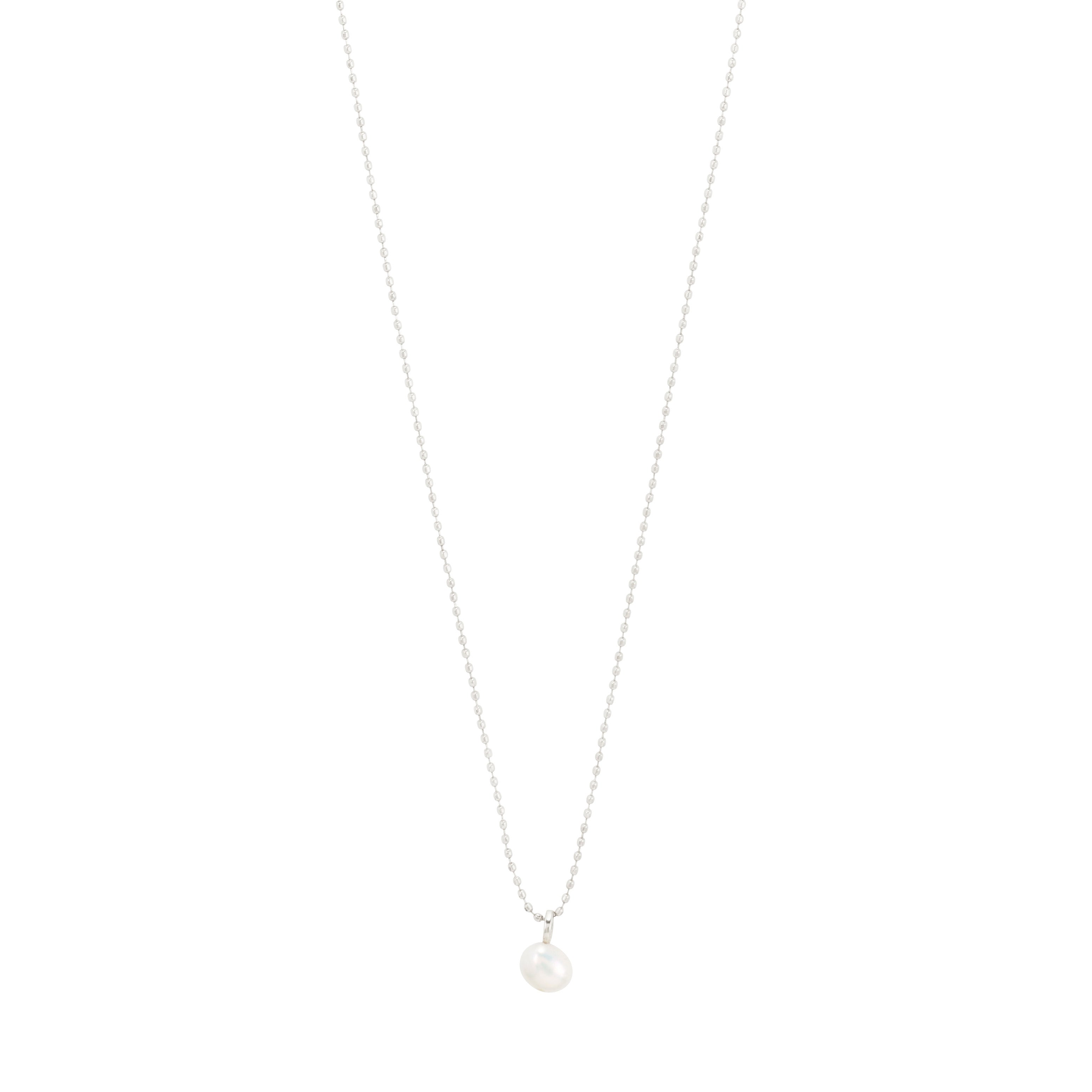 Collier HADLEY avec perle d’eau douce | Fait à la main | Plaqué or ou argent