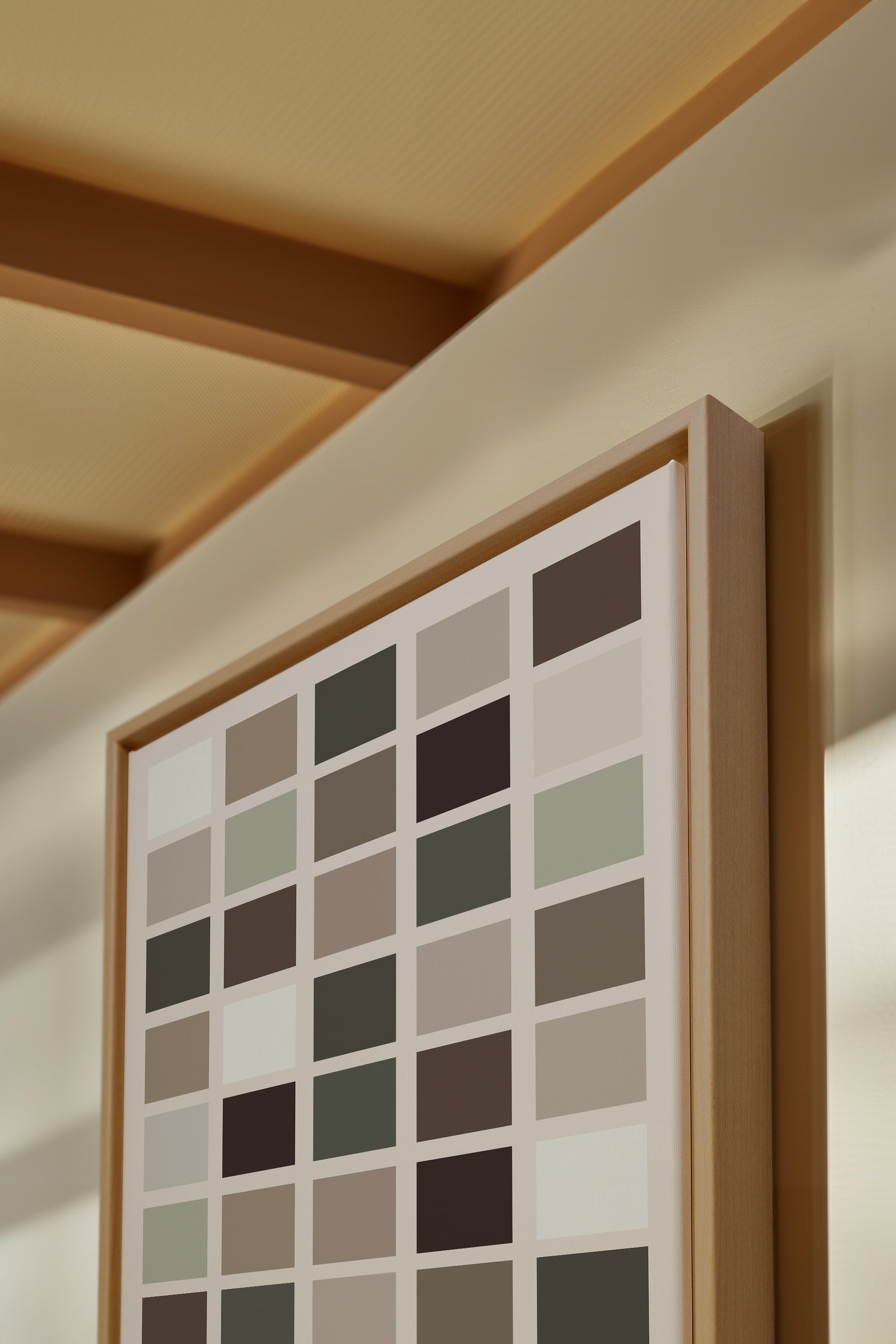 ORGANIZED TONES, Oeuvre sur toile étirée