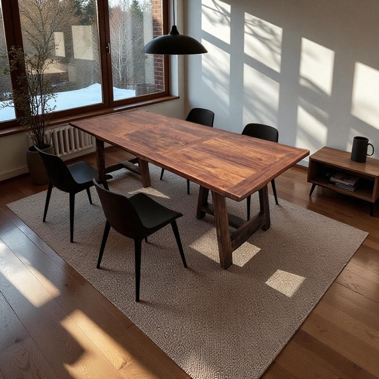Table à Dîner en Bois Recyclé Anzio | Charme Rustique Chic