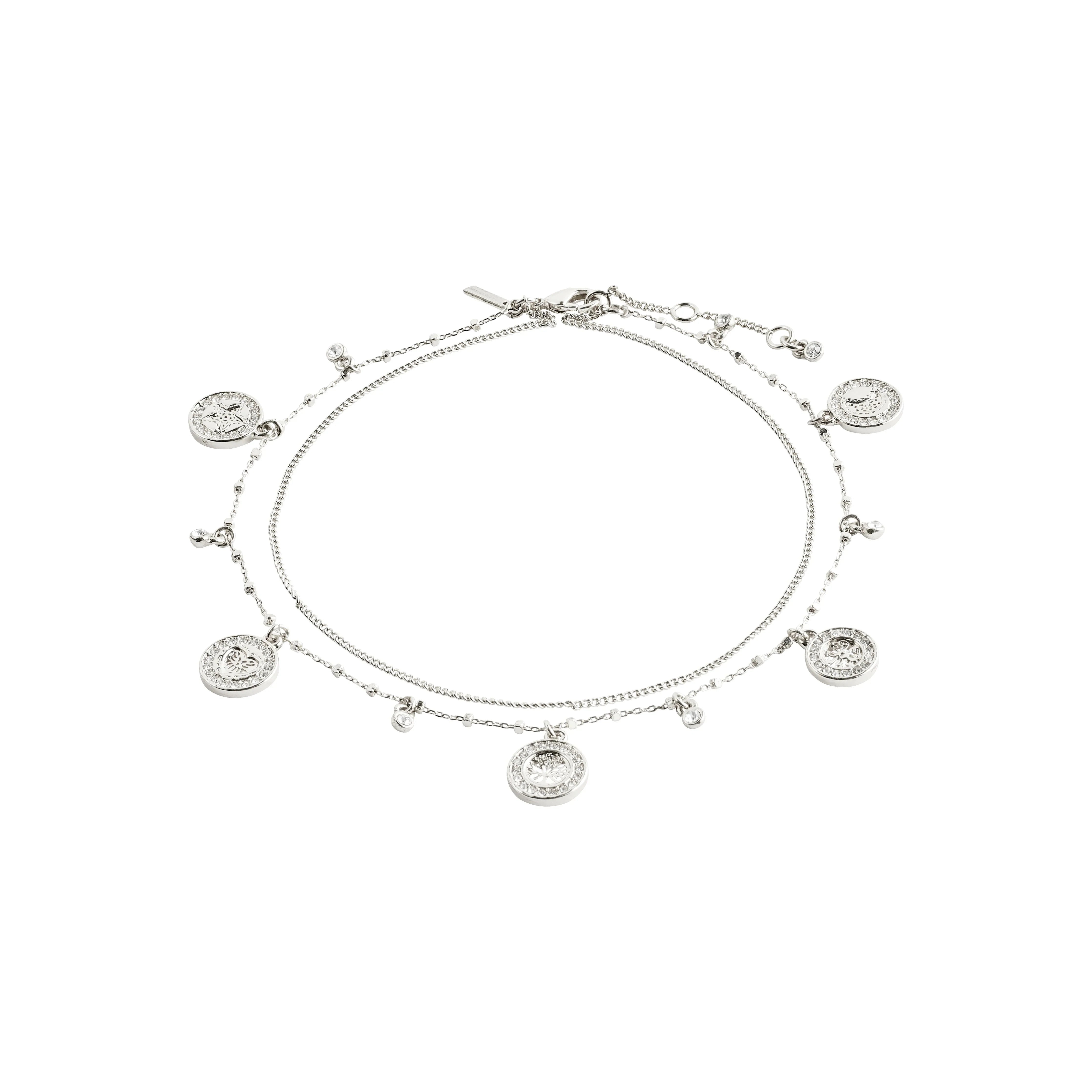Chaîne de cheville VERONICA à pendentifs pièces | Fait main | Plaqué or ou argent