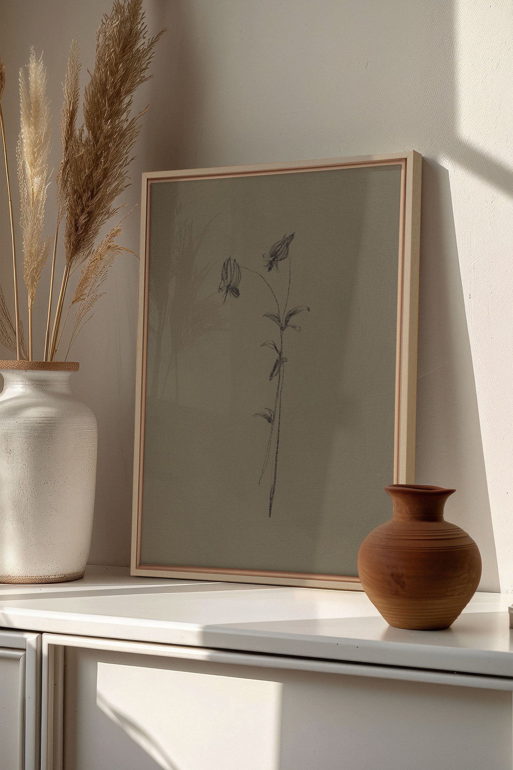 BOUTON SAUVAGE, Oeuvre sur toile étirée