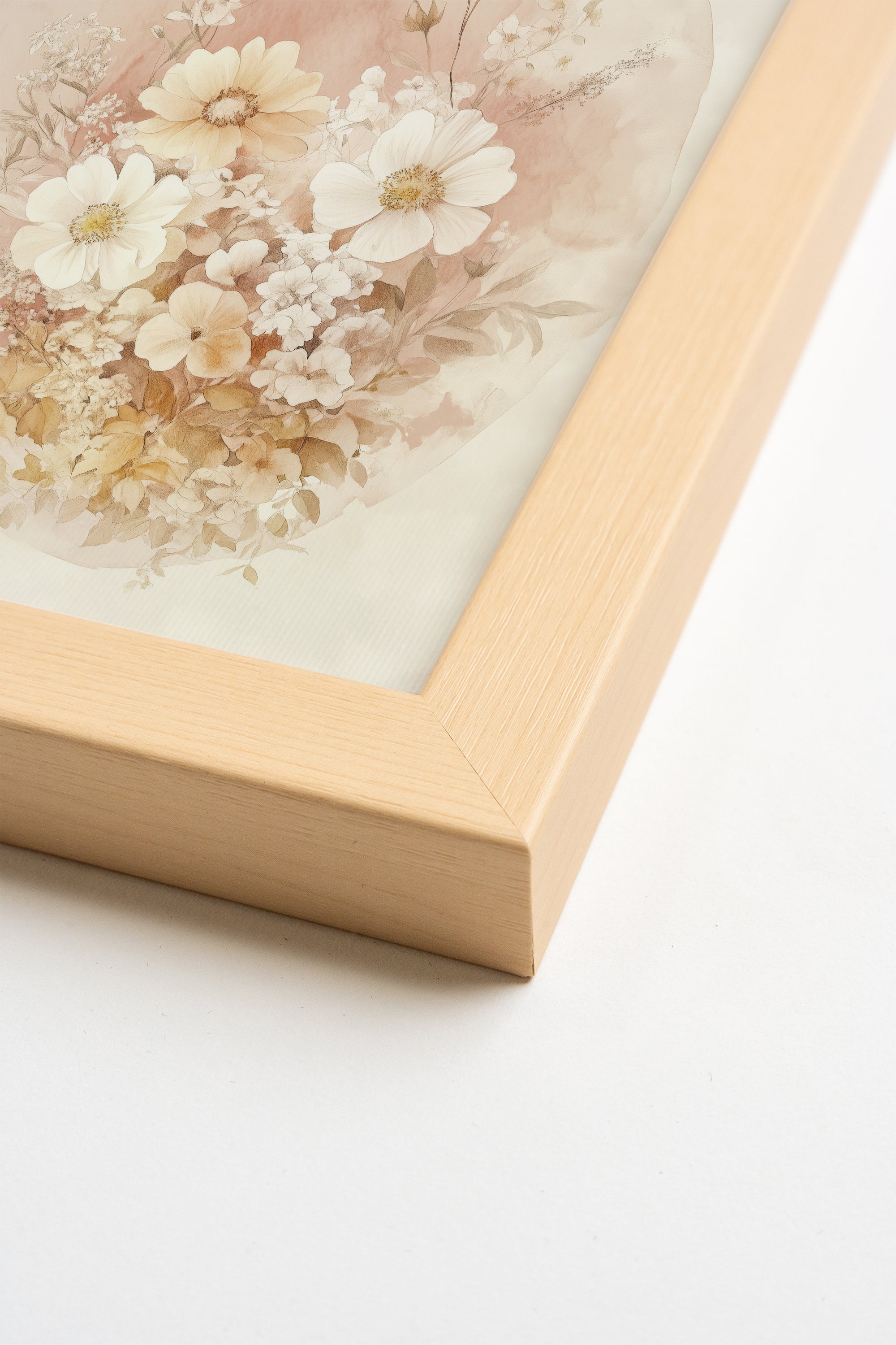 BOUQUET FANÉ, Toile rigide encadrée