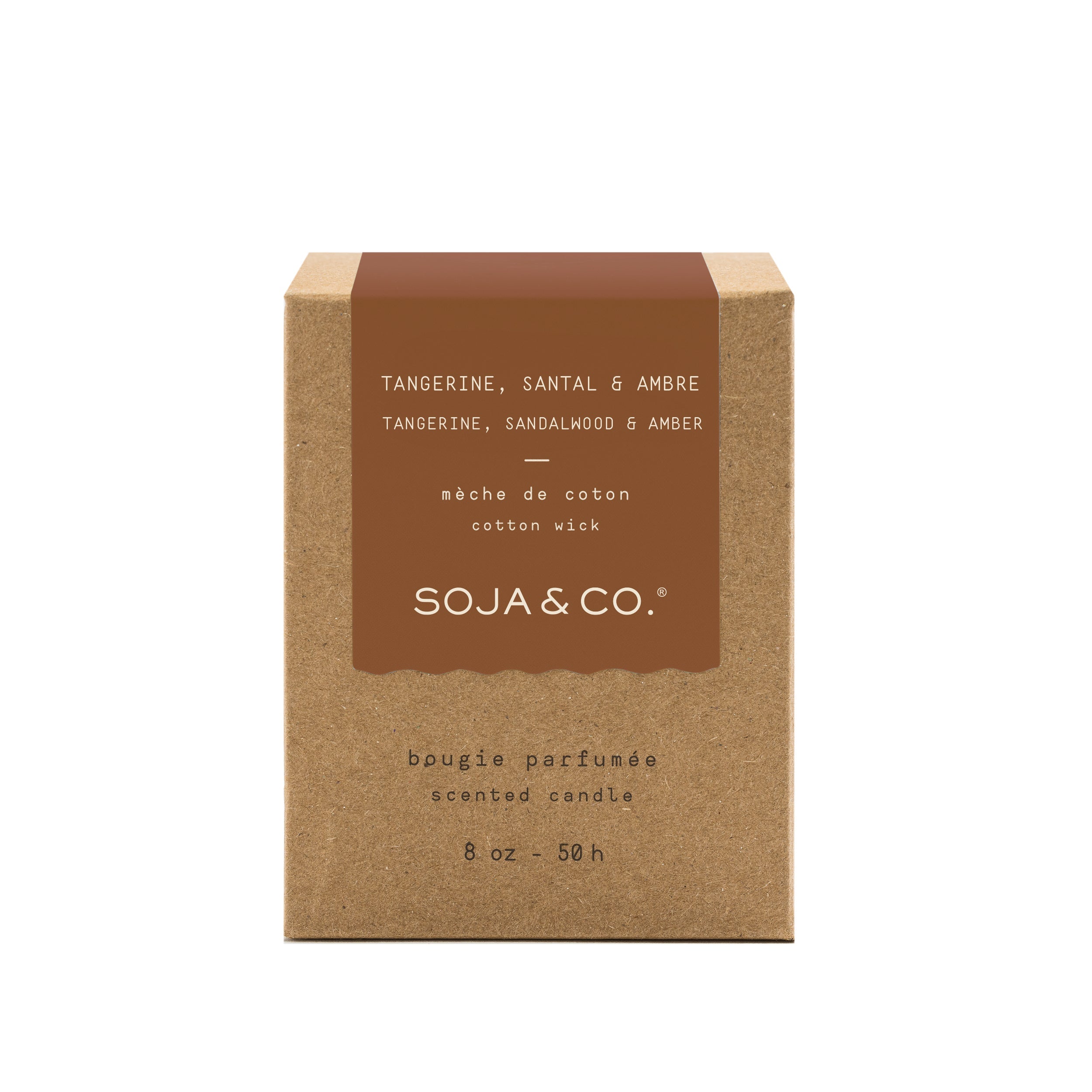 Bougie Tangerine, santal & ambre | Fragrance raffinée et enveloppante