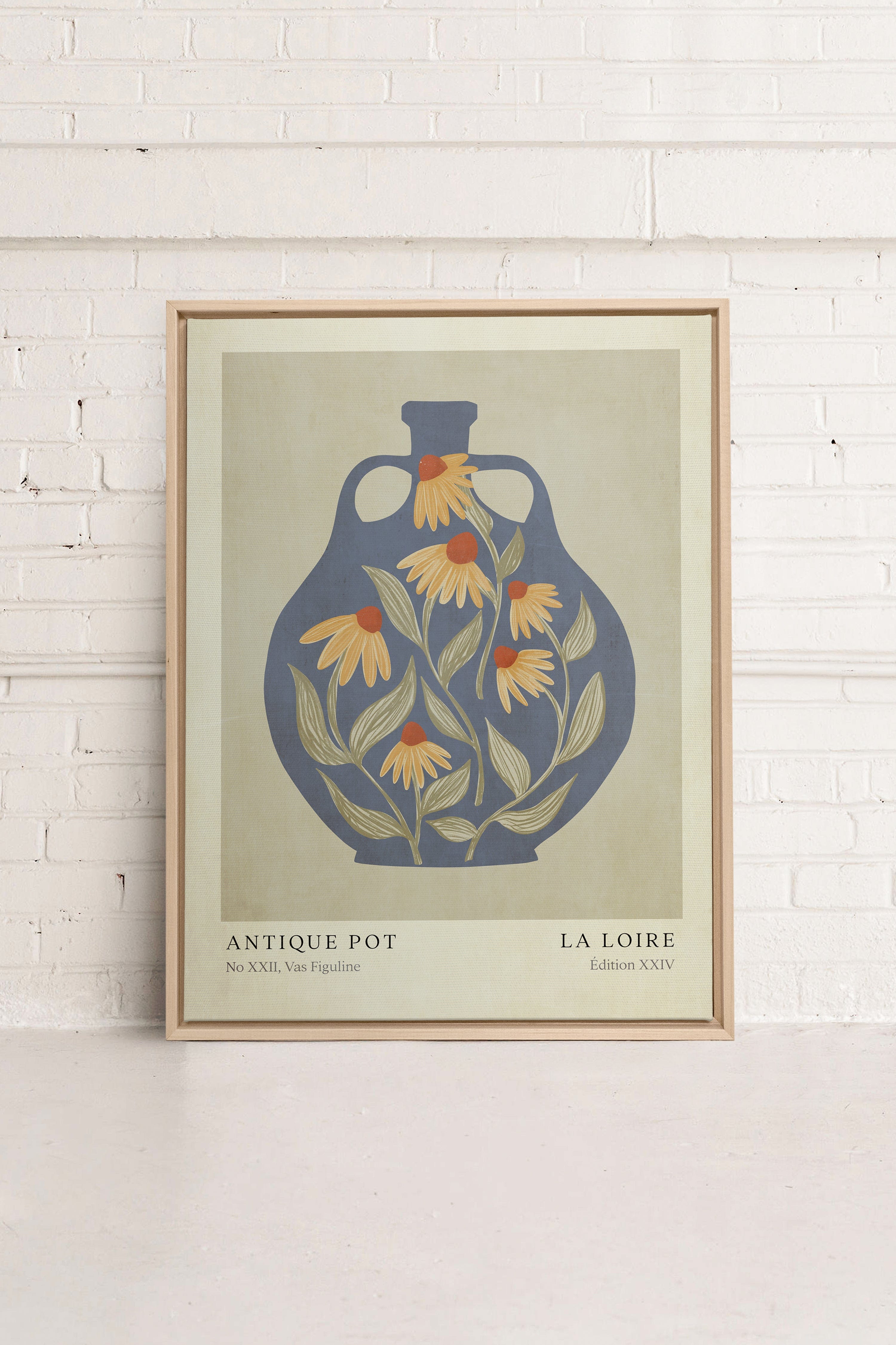 LA LOIRE, Oeuvre sur toile étiré