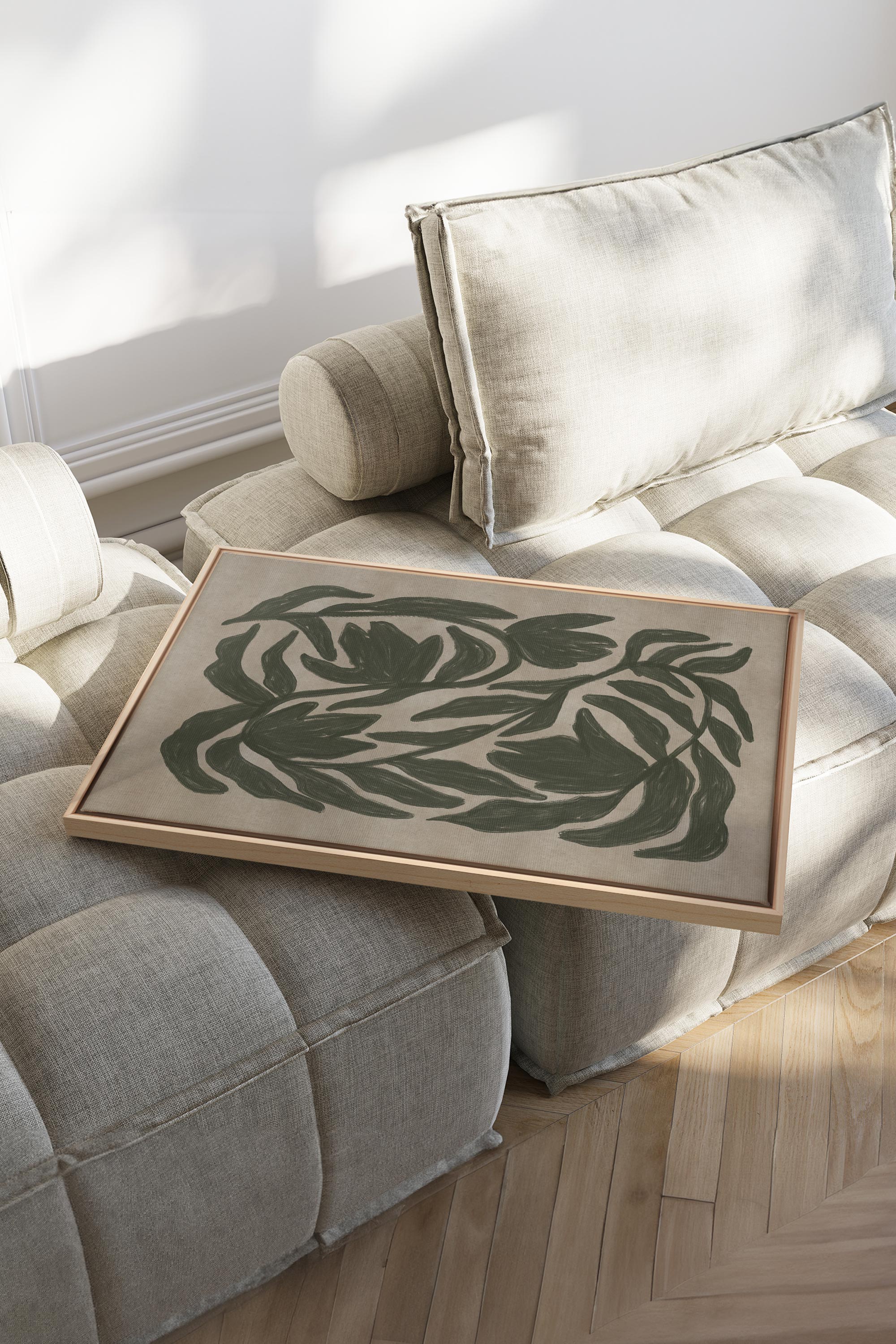 DANSE VÉGÉTALE, Oeuvre sur toile étirée