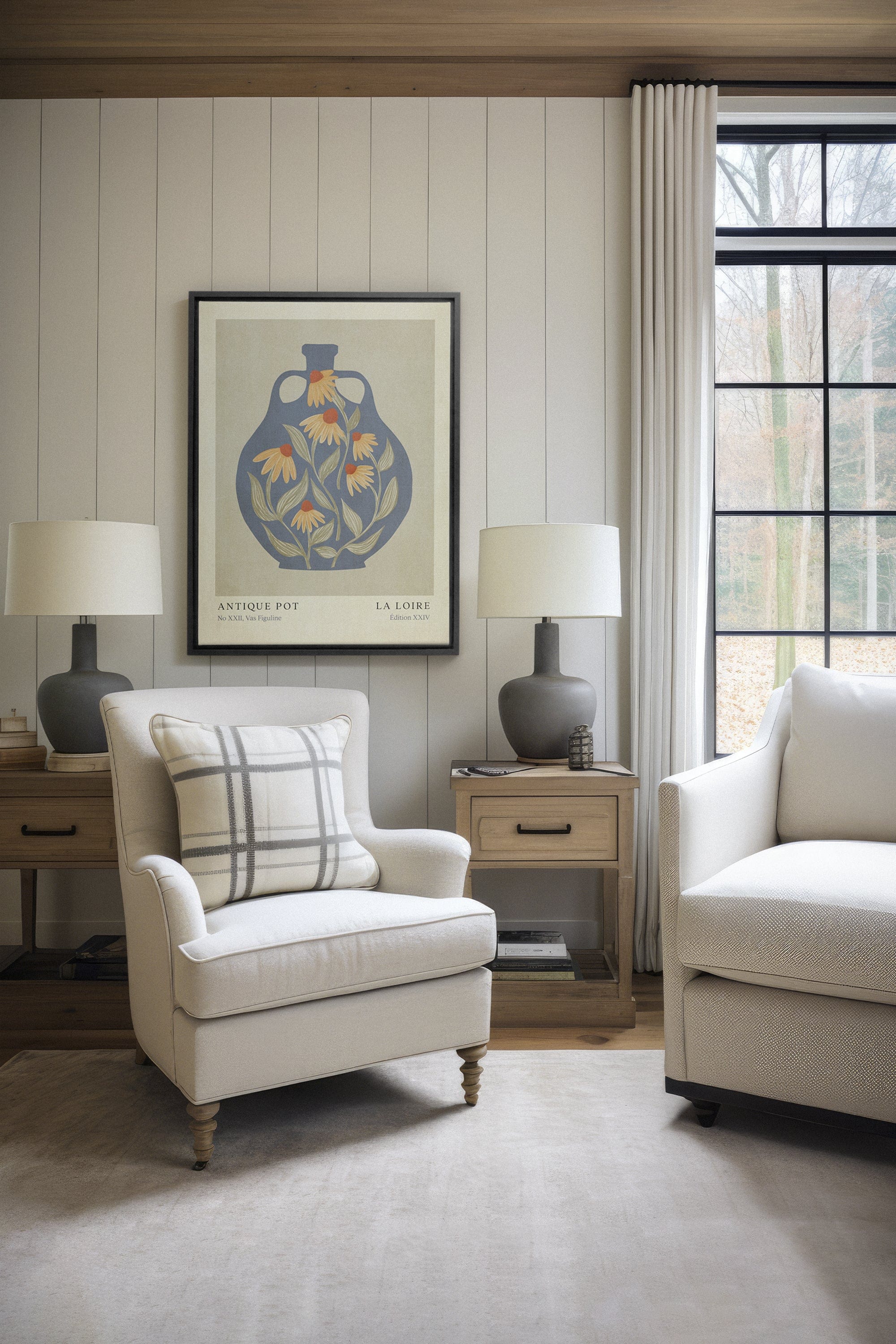 LA LOIRE, Oeuvre sur toile étiré