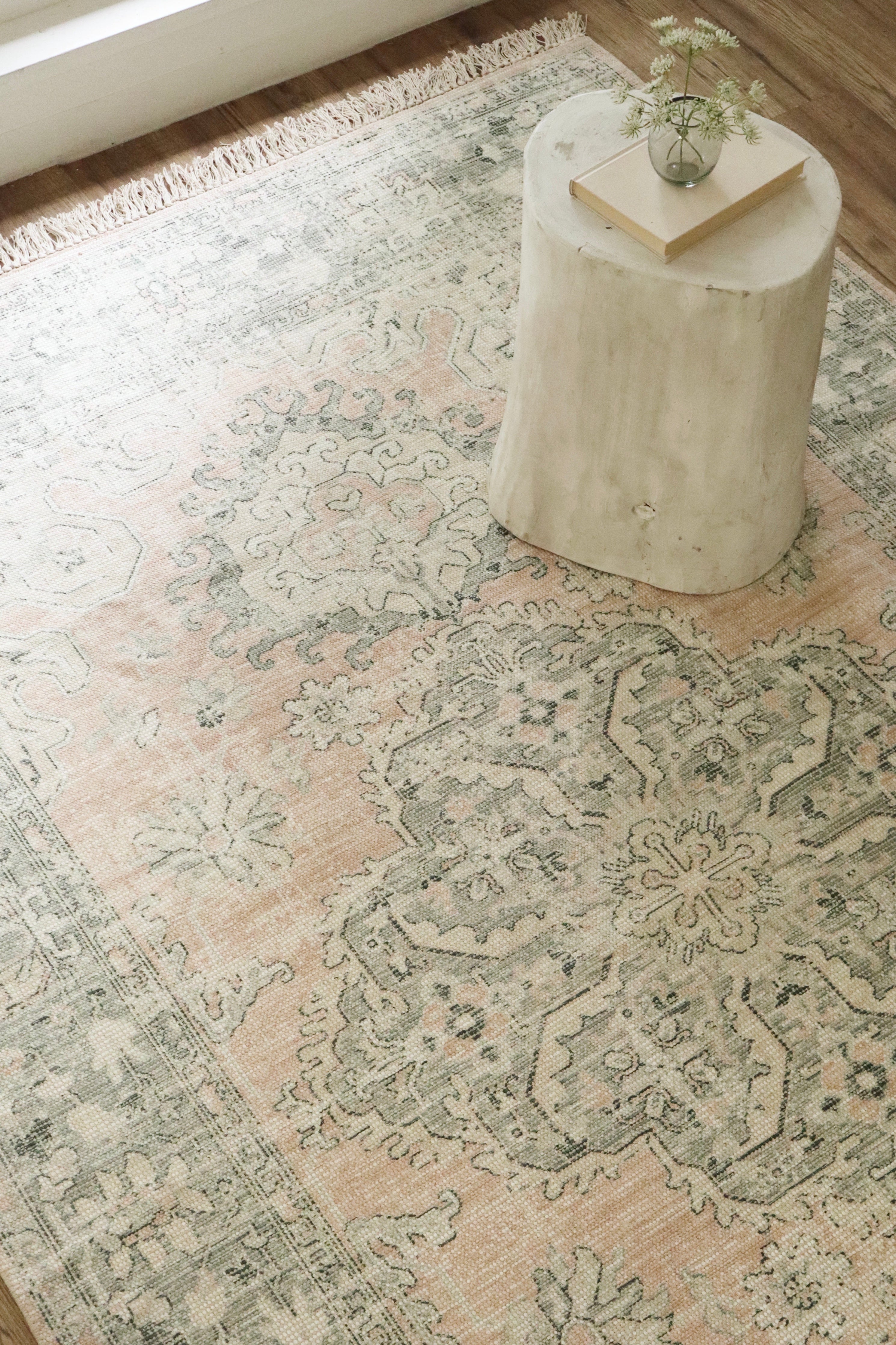 Tapis Zahara Style Turc Vintage en Coton Recyclé | 274 x 183 cm