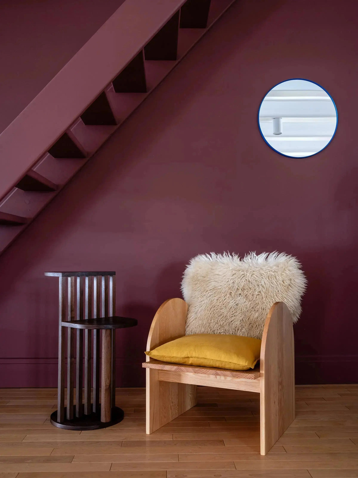 AUBE Side Table | Solid wood | Scandinavian & Japandi style | Made in Quebec
