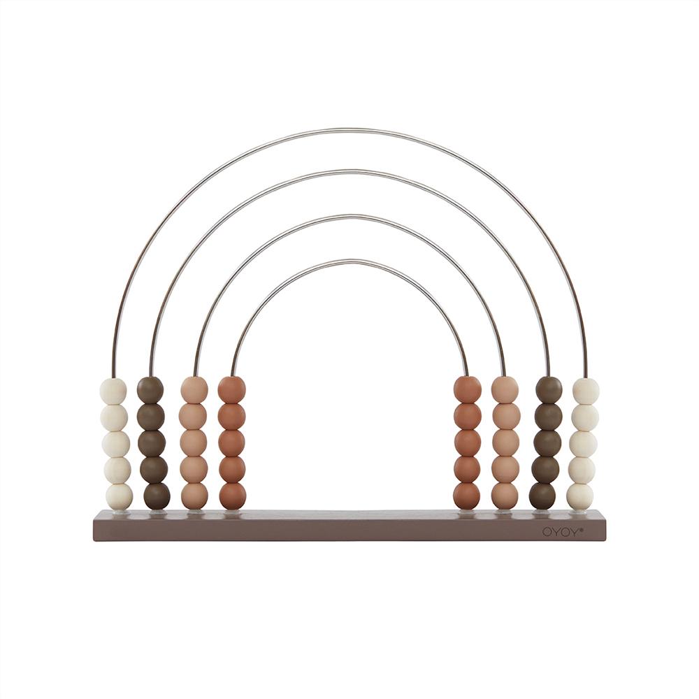 Boulier Arc-en-ciel en bois de frêne aux teintes foncées par OYOY Living Design
