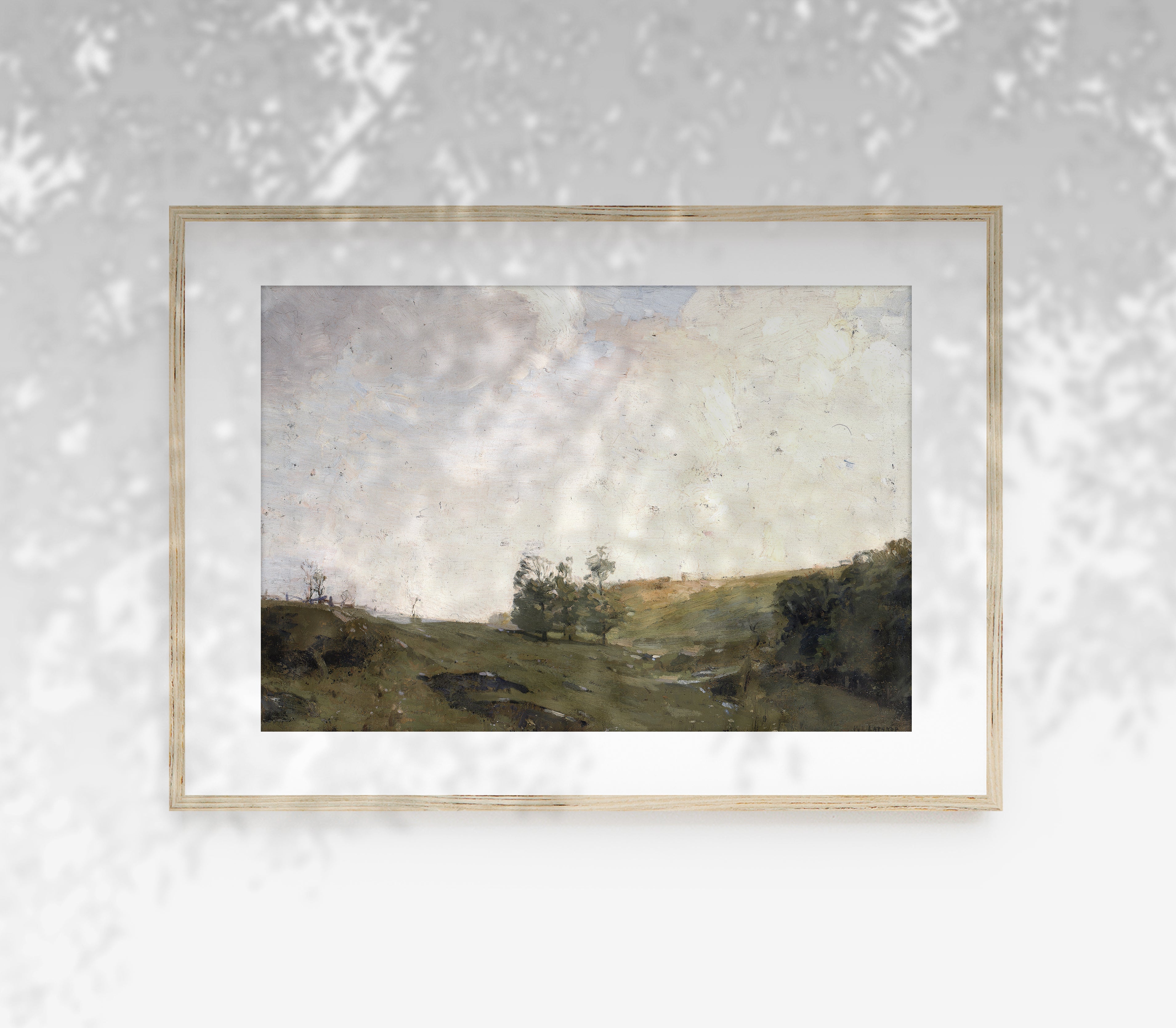 Vintage Country Landscape – Impression Vintage Fine Art sur Papier Coton | L0123