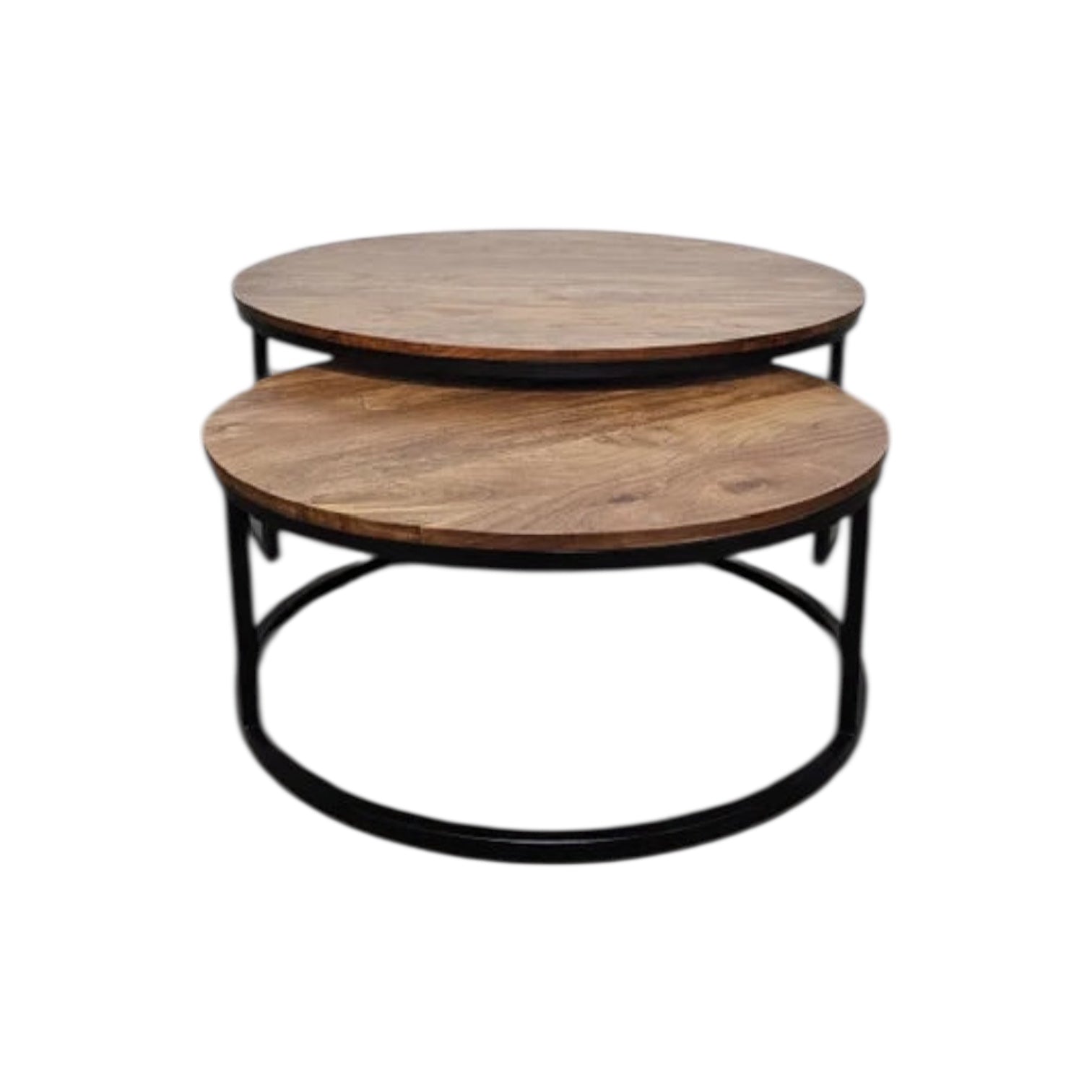 Tables à café gigognes en bois d’acacia | Fini naturel