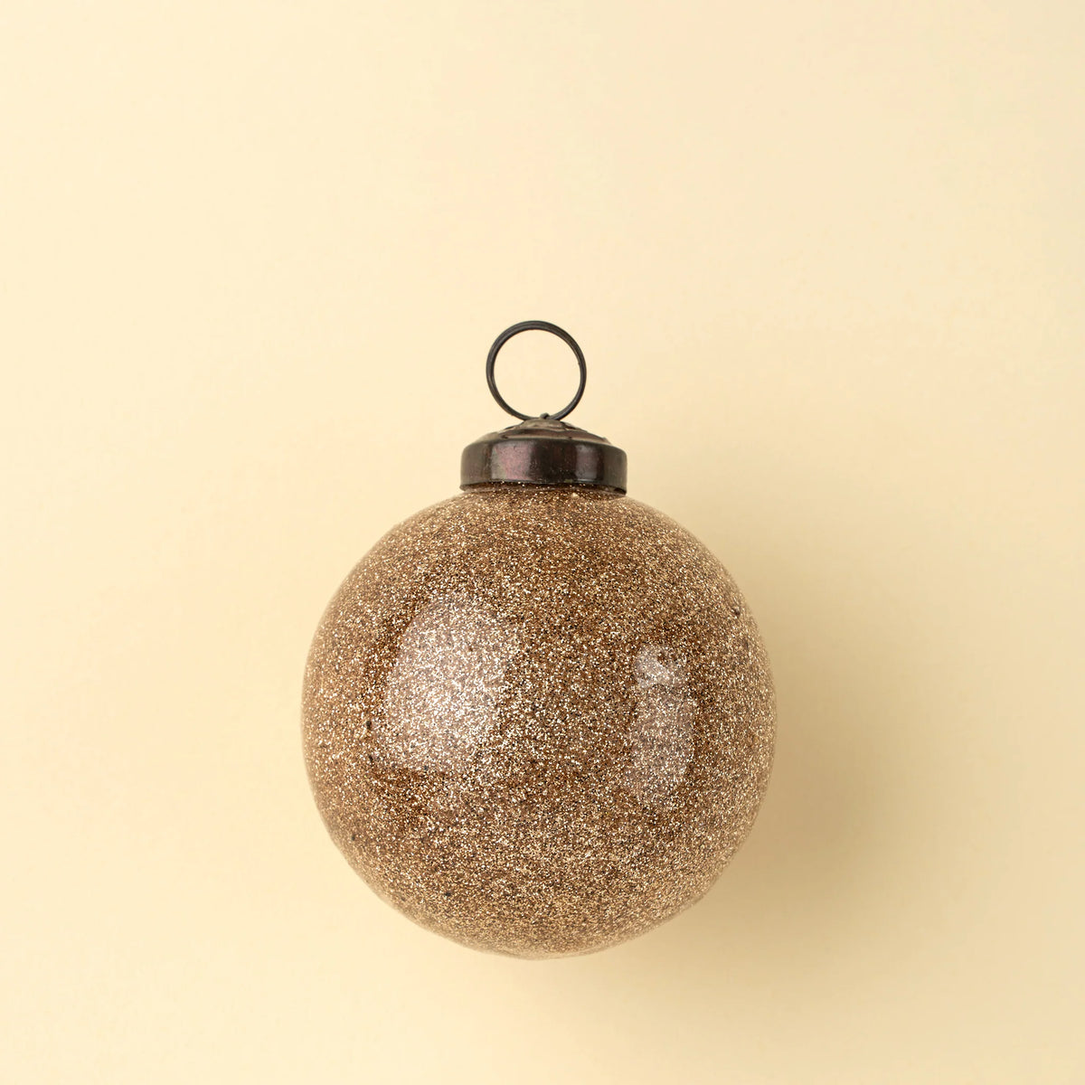 Boule de Noël scintillante Glitter Ball | Rose poudré | 4 po