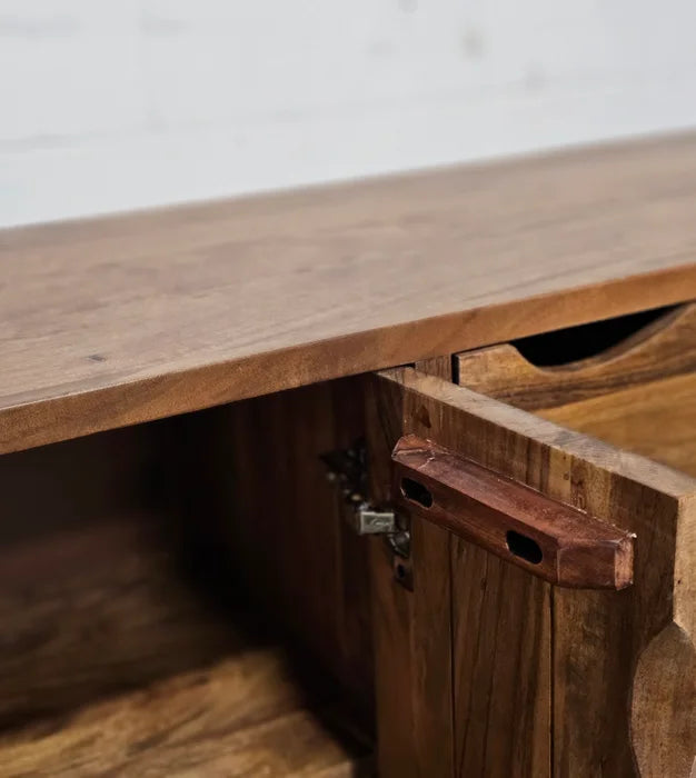 Buffet style Rétro en bois d'Acacia massif