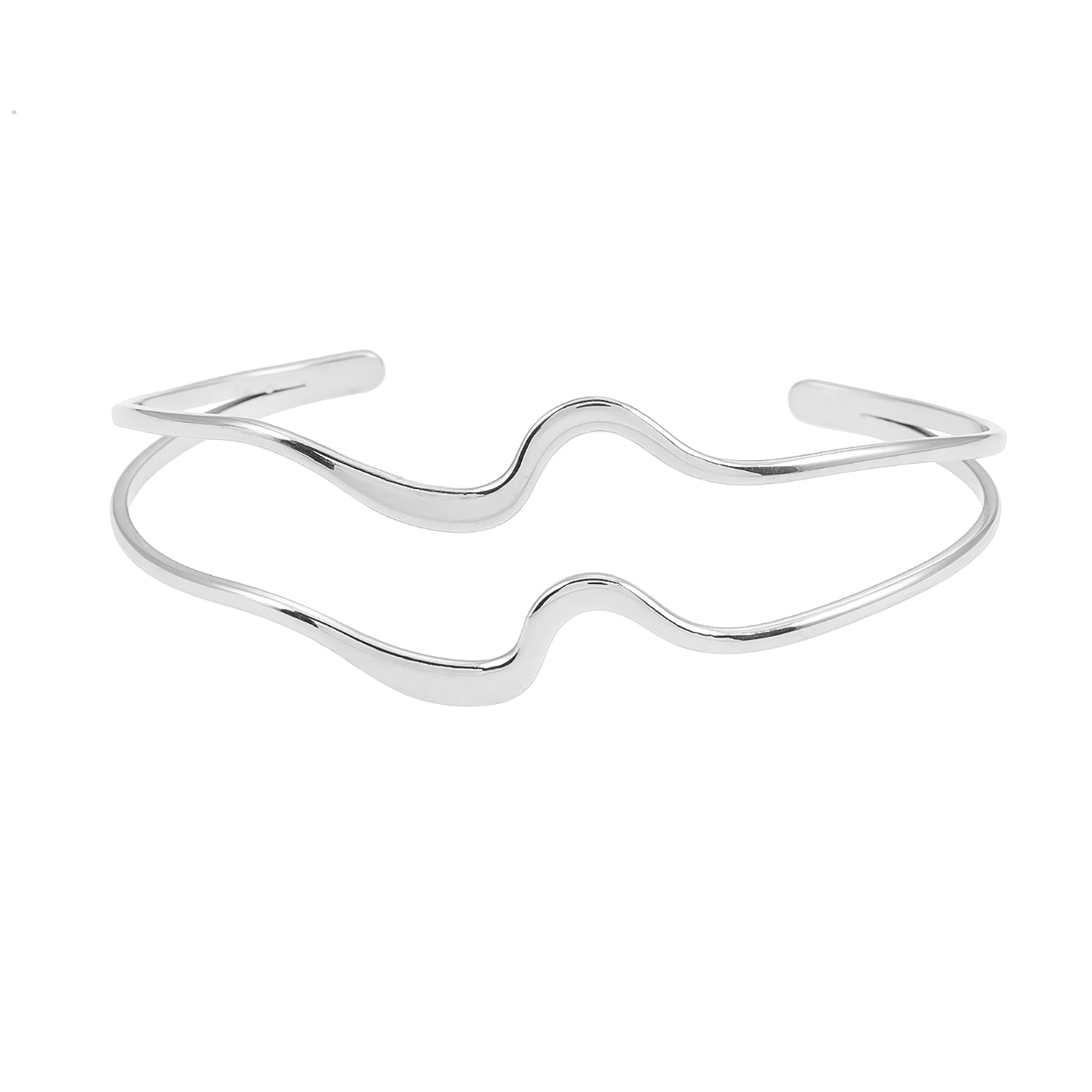 Bracelet Chitra argenté avec design industriel chic