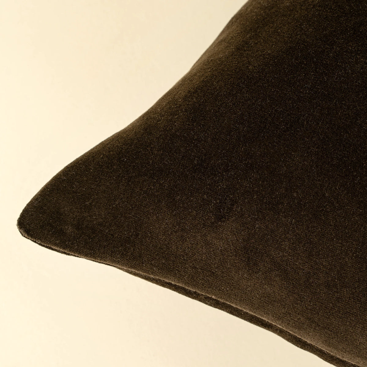 Vera Luxe Decorative Pillow | Cotton Velvet | Deep Green | 16 × 24 in