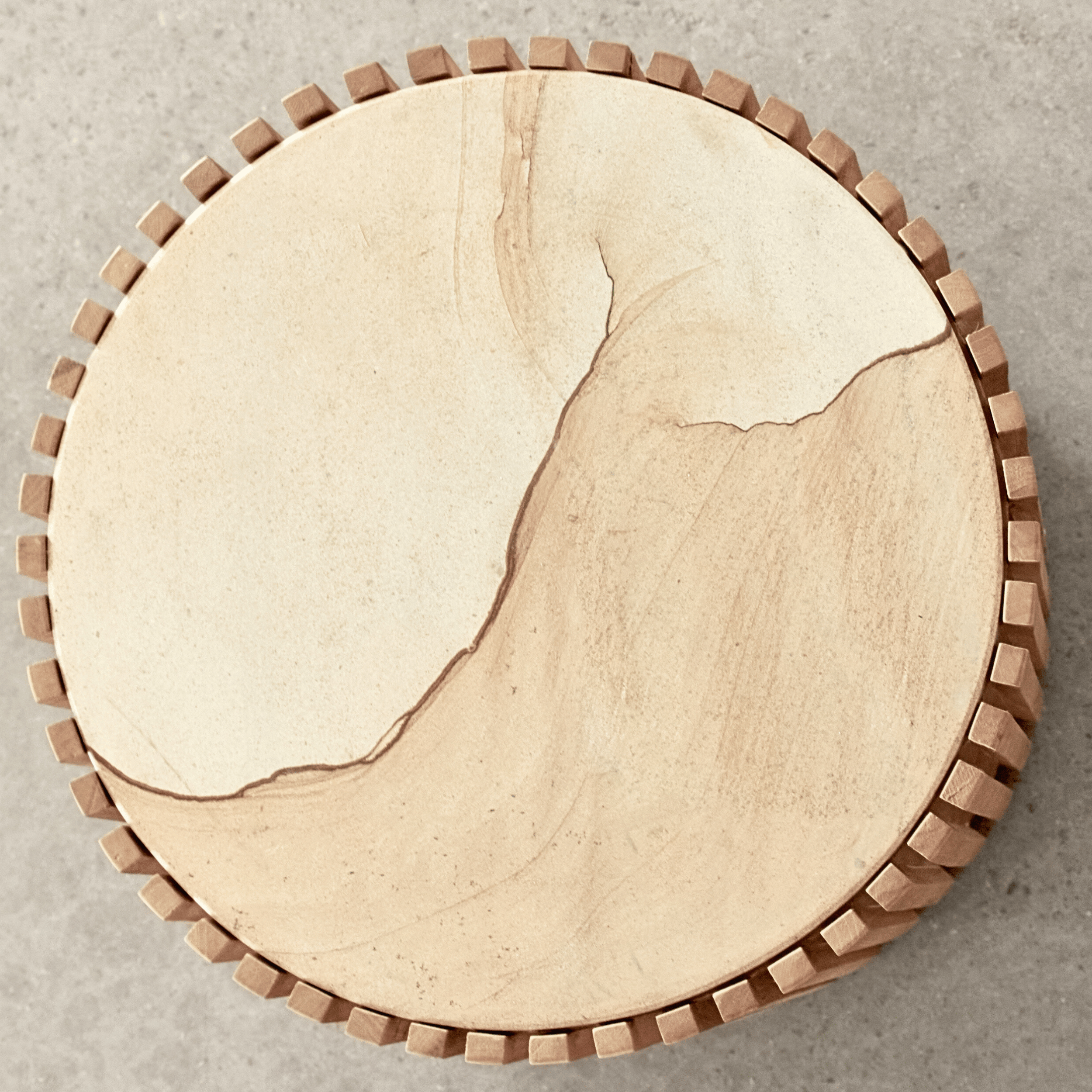 Table d’Appoint Ronde Eastwood | Bois de Teck & Grès