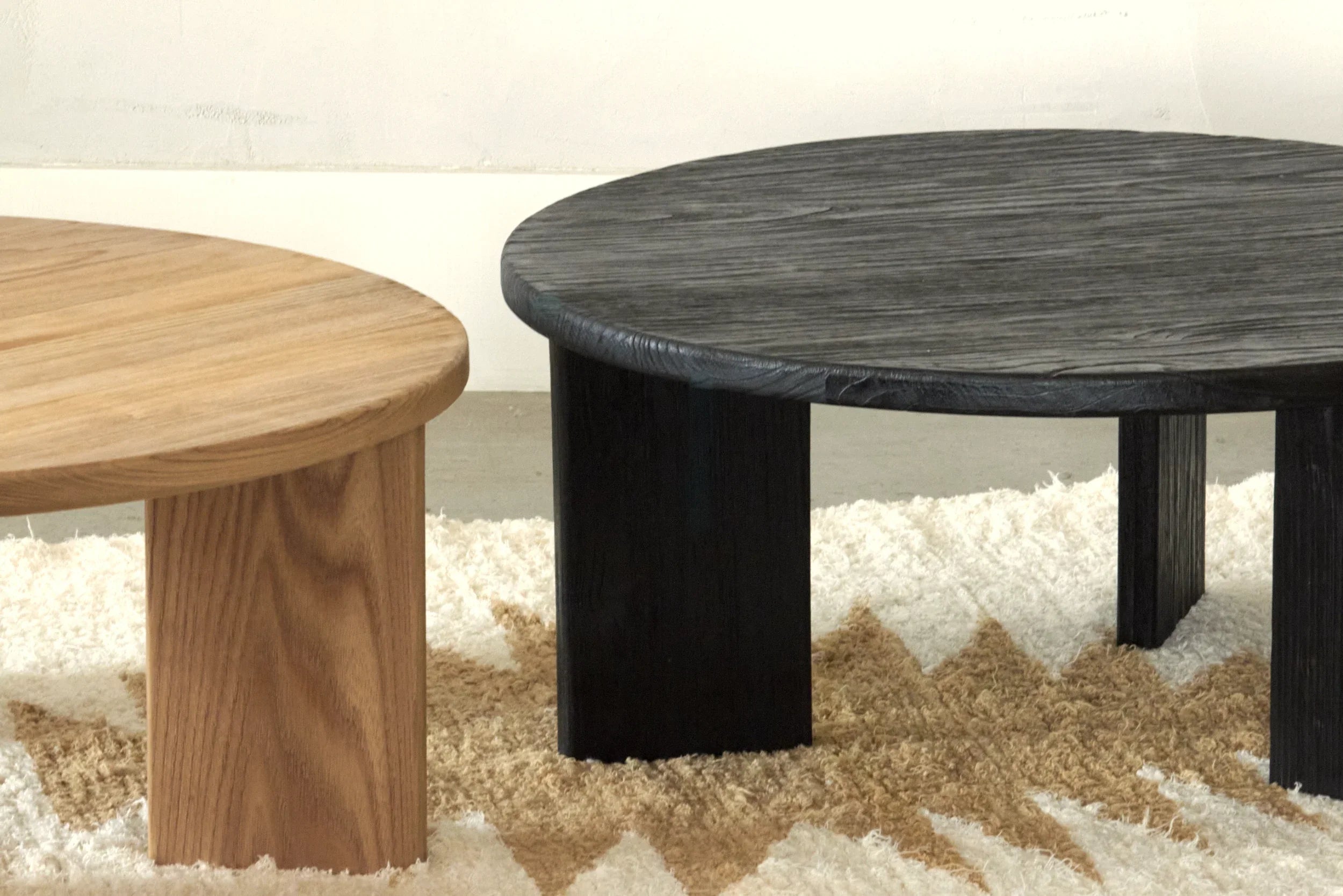 Table Basse Toscane en Bois de Sungkai Indonésien | Noir ou Naturel