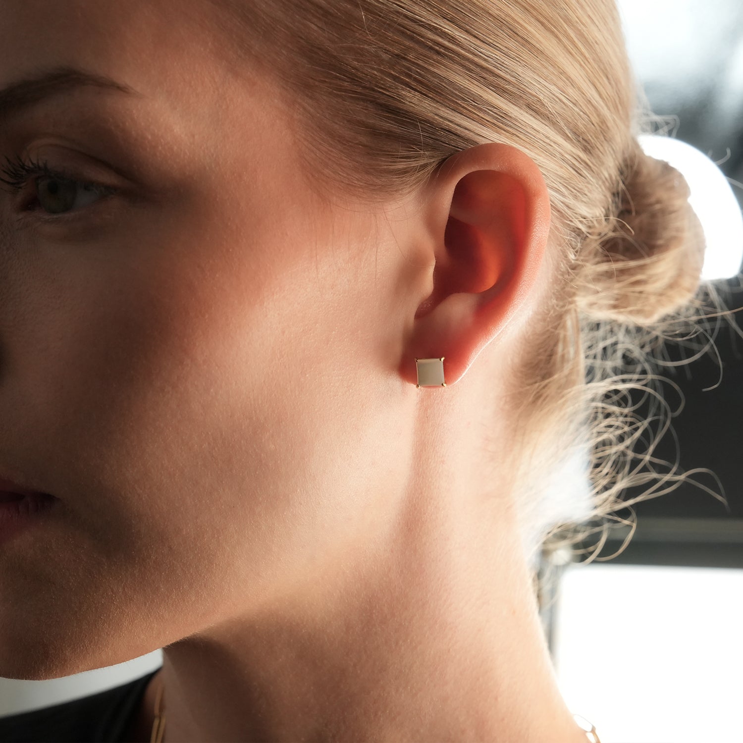 Boucles d’oreilles Erith | Coquillage naturel et finition or 18 carats infusé