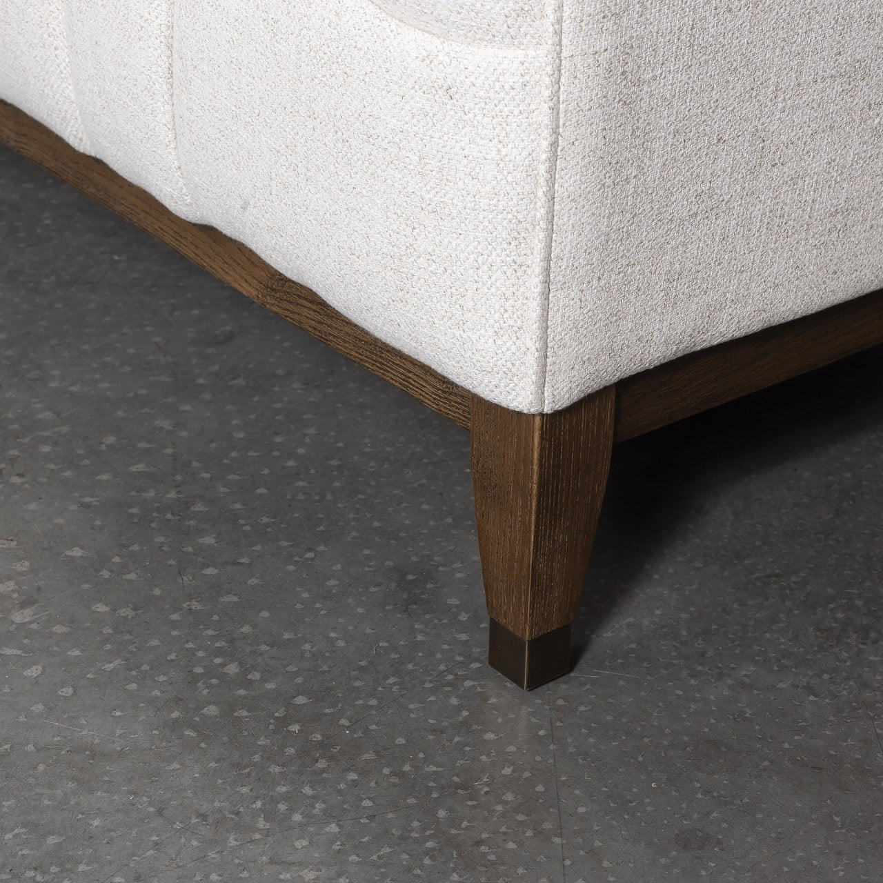 Canapé Elliot en velours | 3 places | Crème